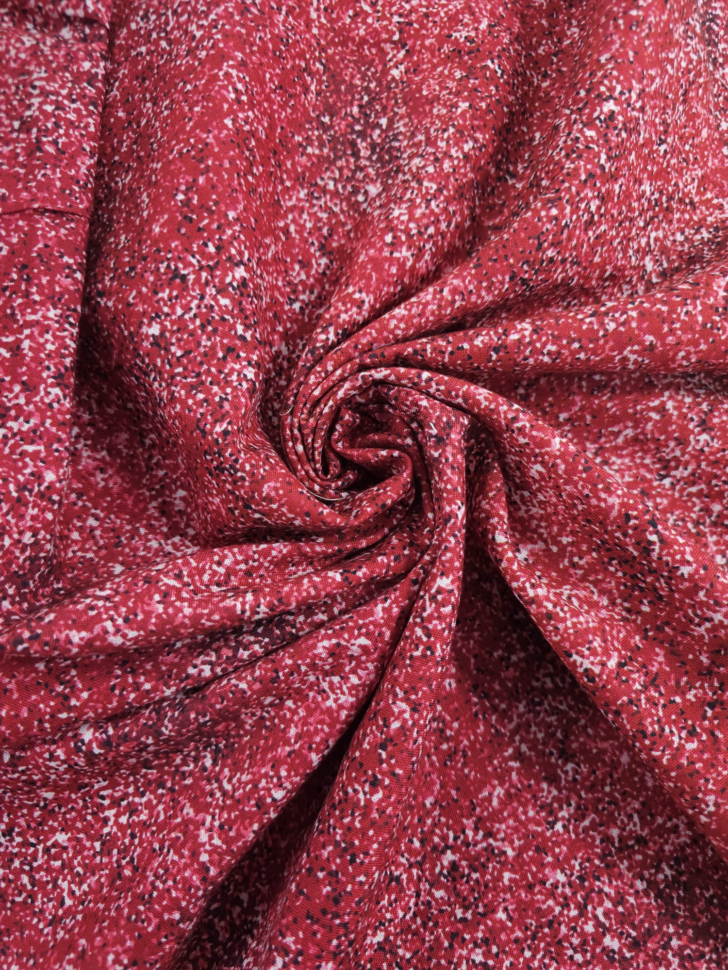 Speckled Cranberry Cotton - 1.2m Piece