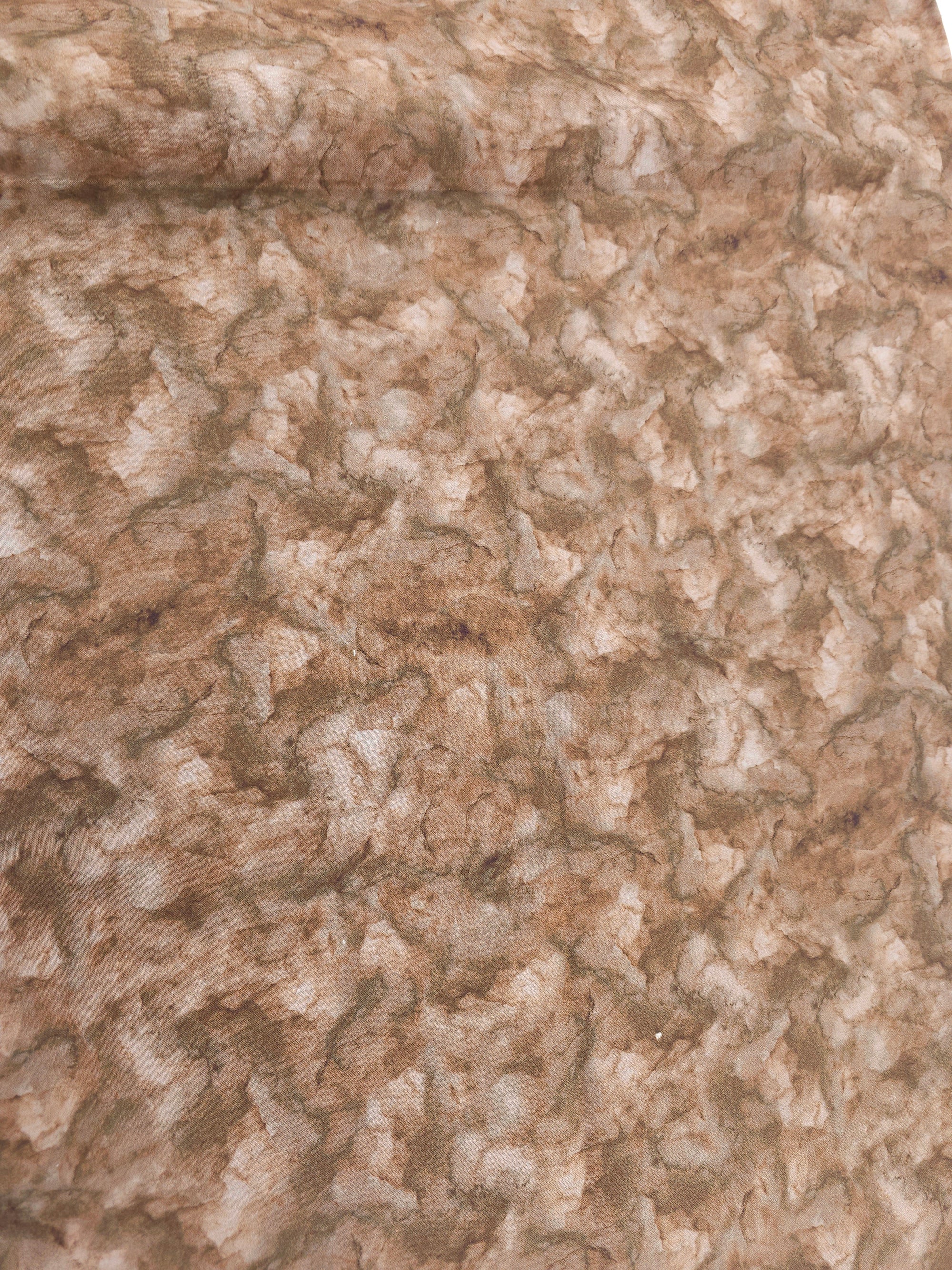 Potato brown marble Cotton- 4m piece