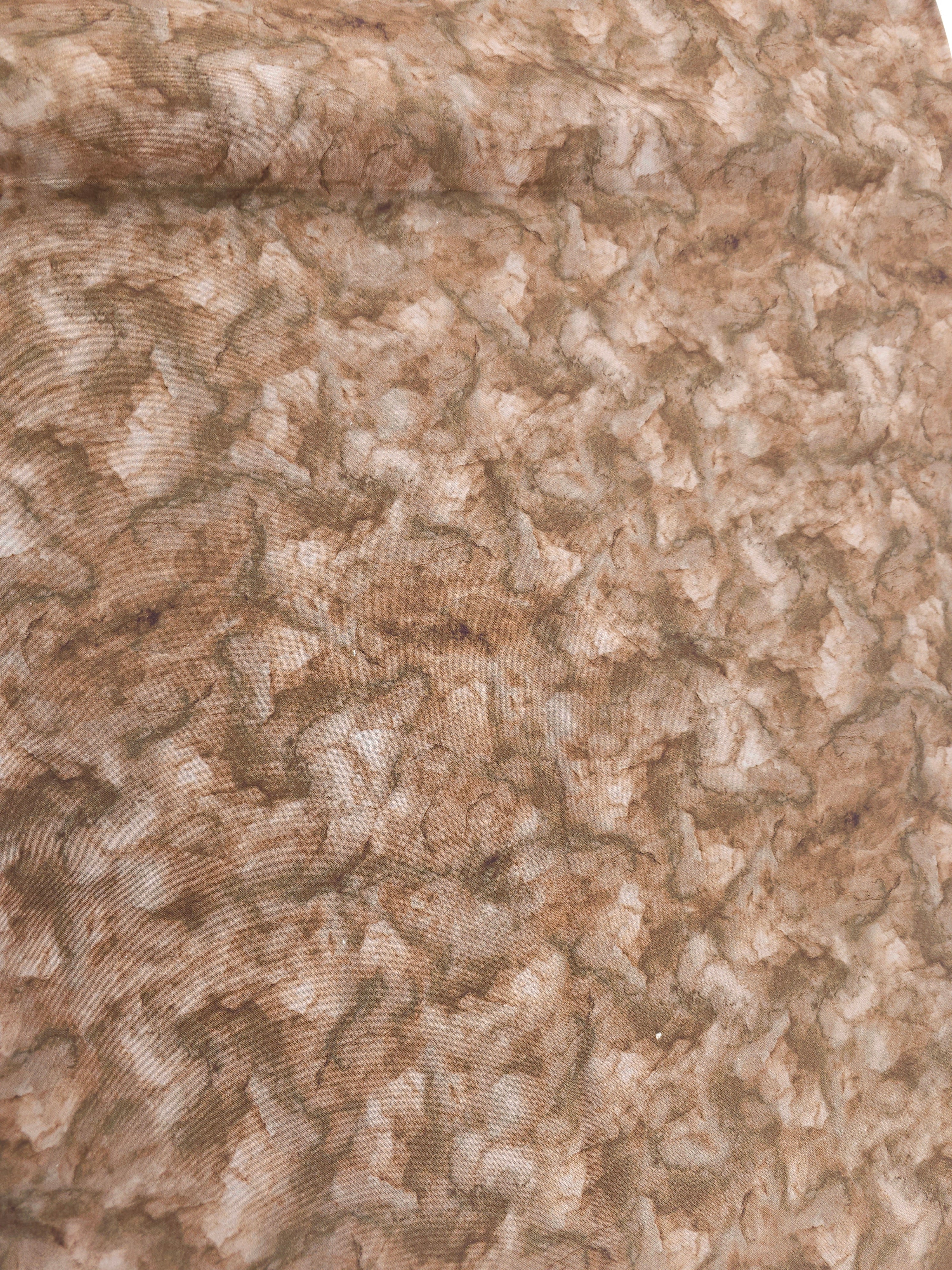 Potato brown marble Cotton- 4m piece
