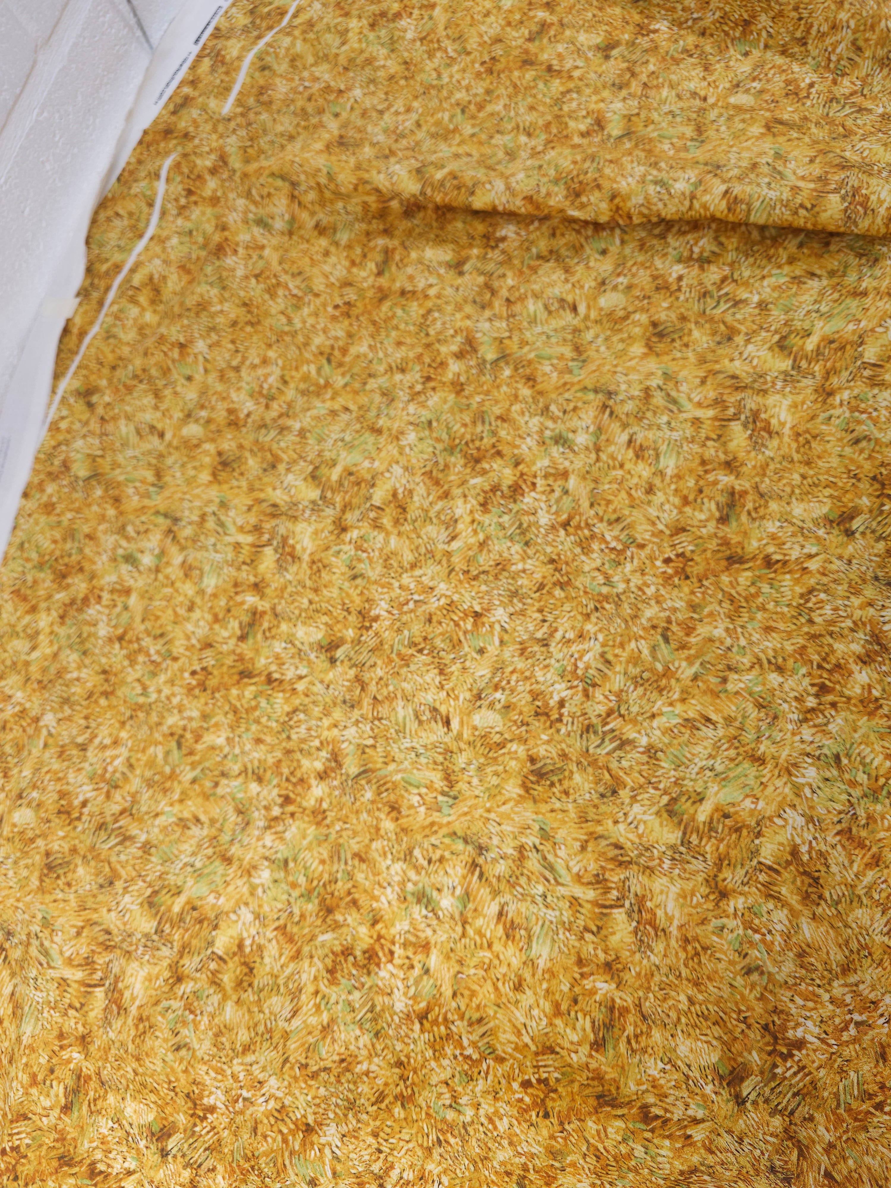Van Gogh yellow Cotton- 1.5m piece
