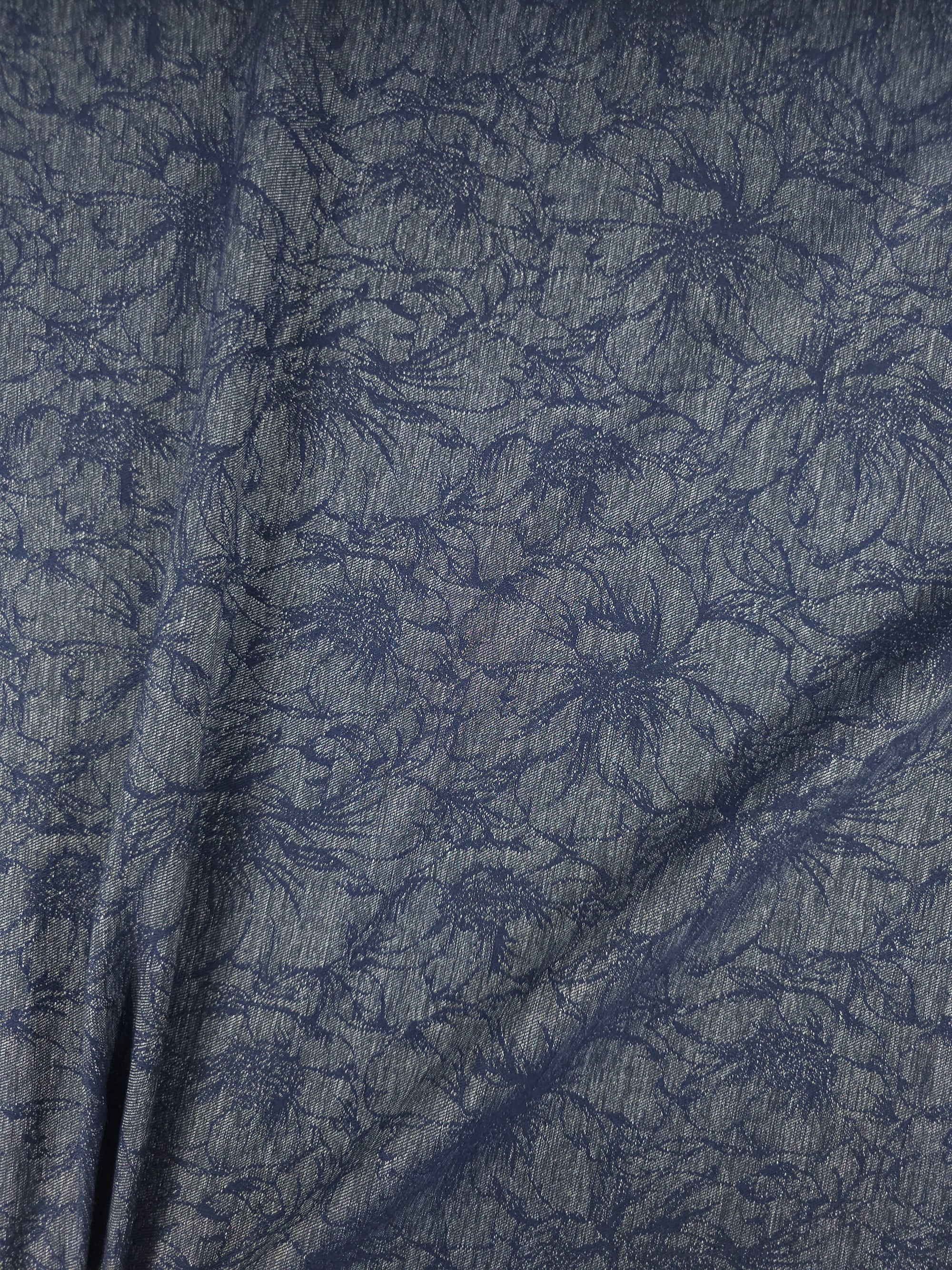 Floral Jacquard Dressmaking Denim