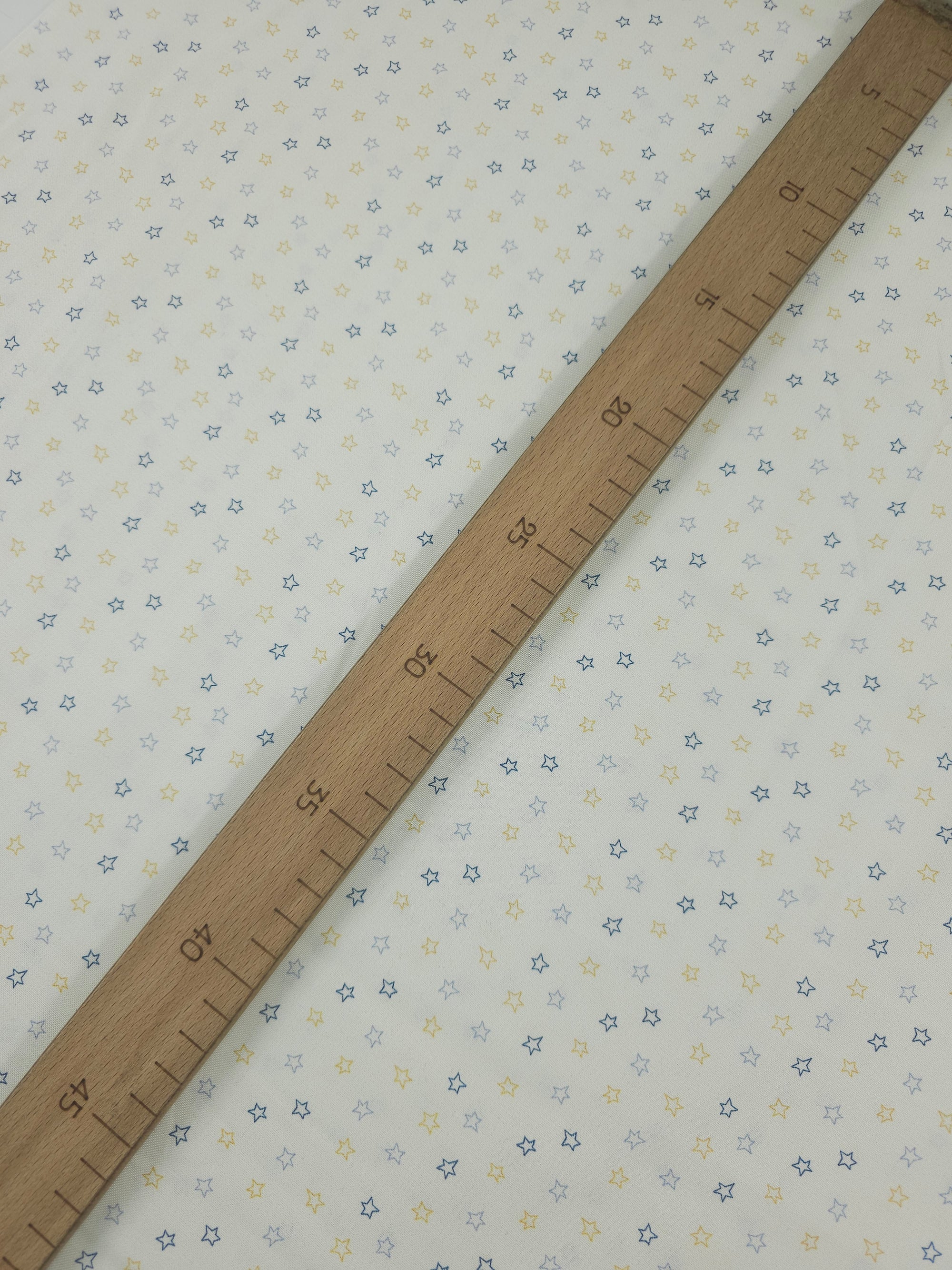 Cream Ditsy Stars 100% Cotton