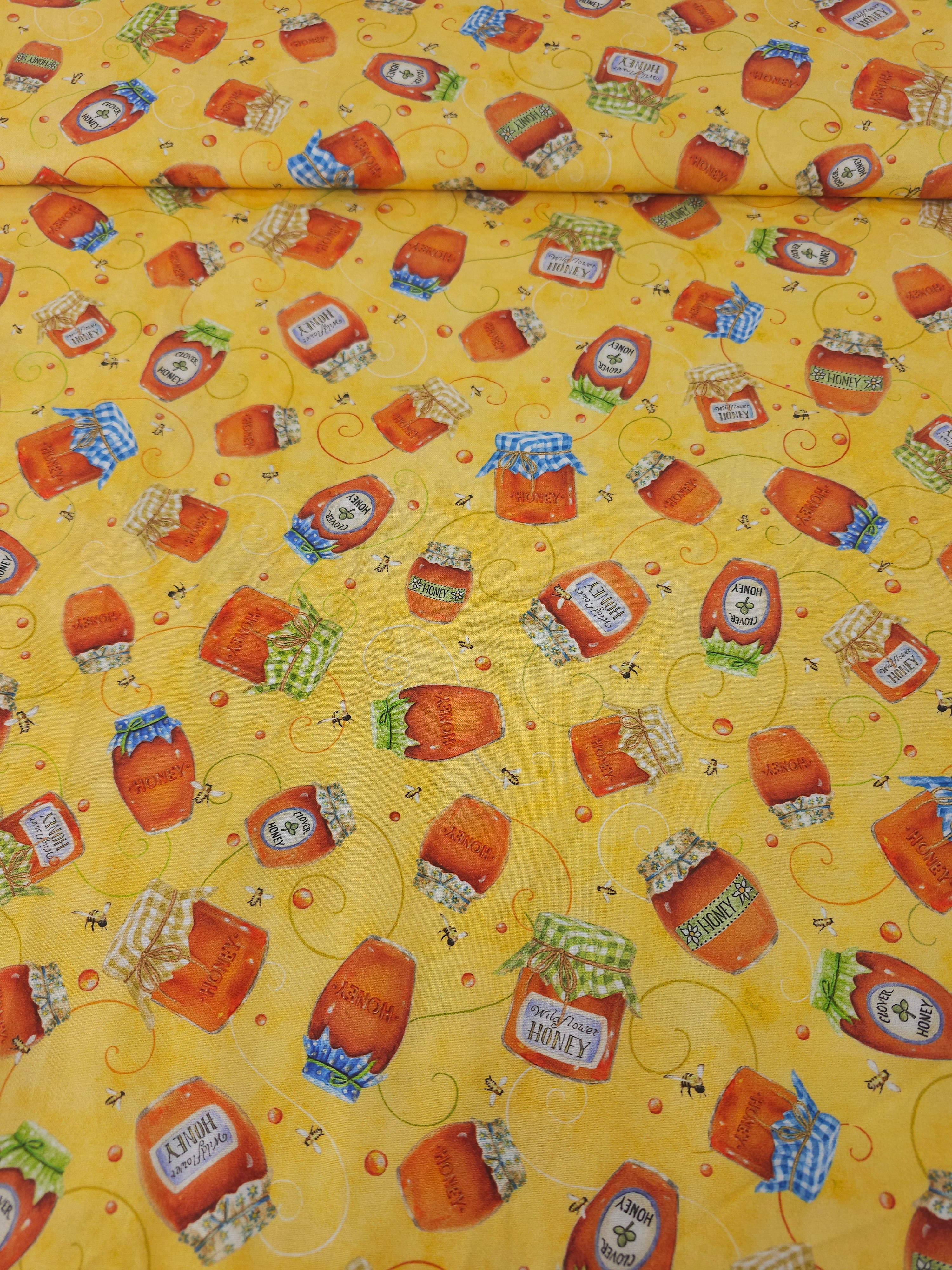 Marigold Retro Honey Pot 100% Cotton