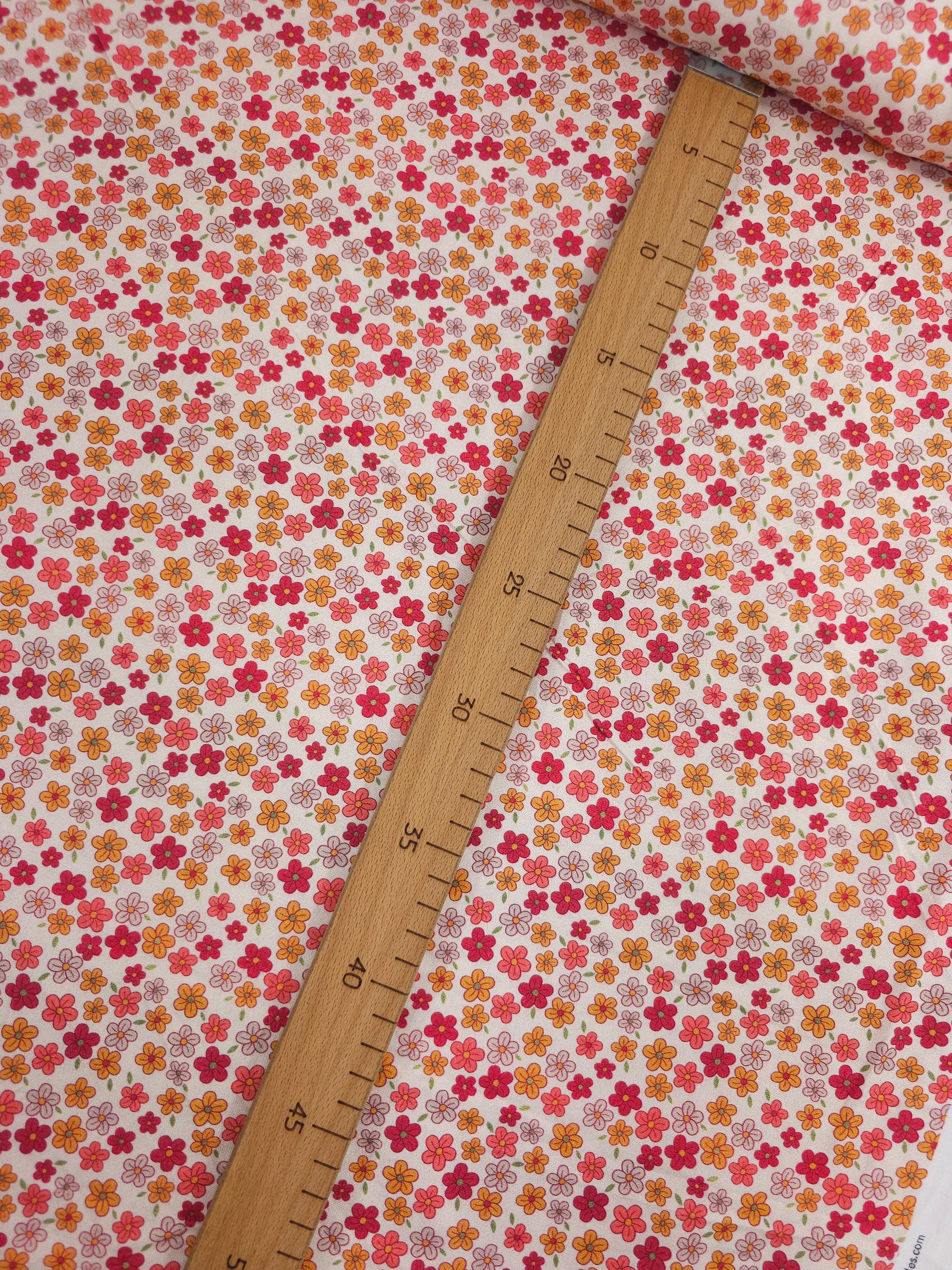 Pink Ditsy Floral Cotton Viscose *THE CRAFTY PIE*