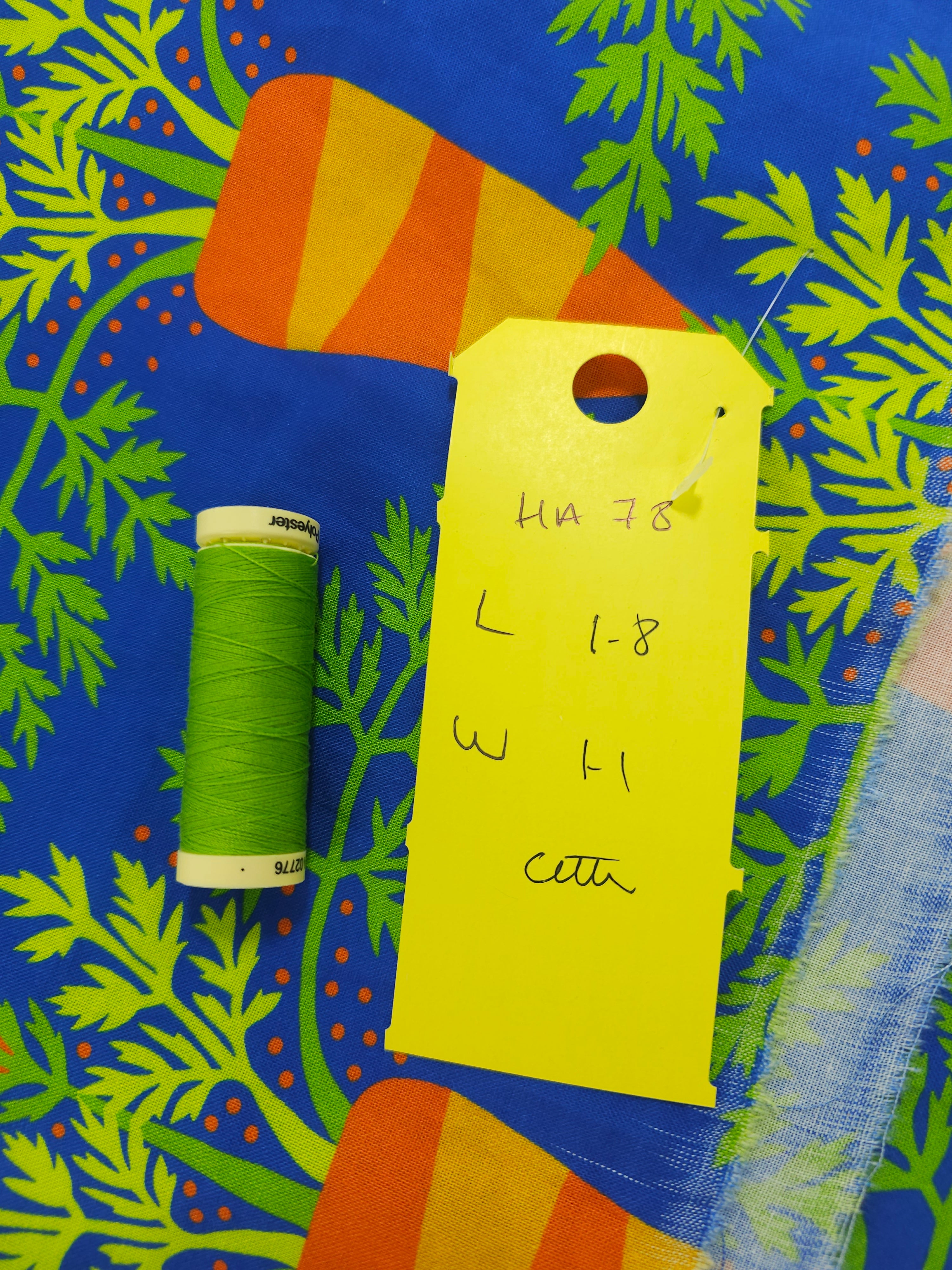 Blue carrot Cotton- 1.8m piece