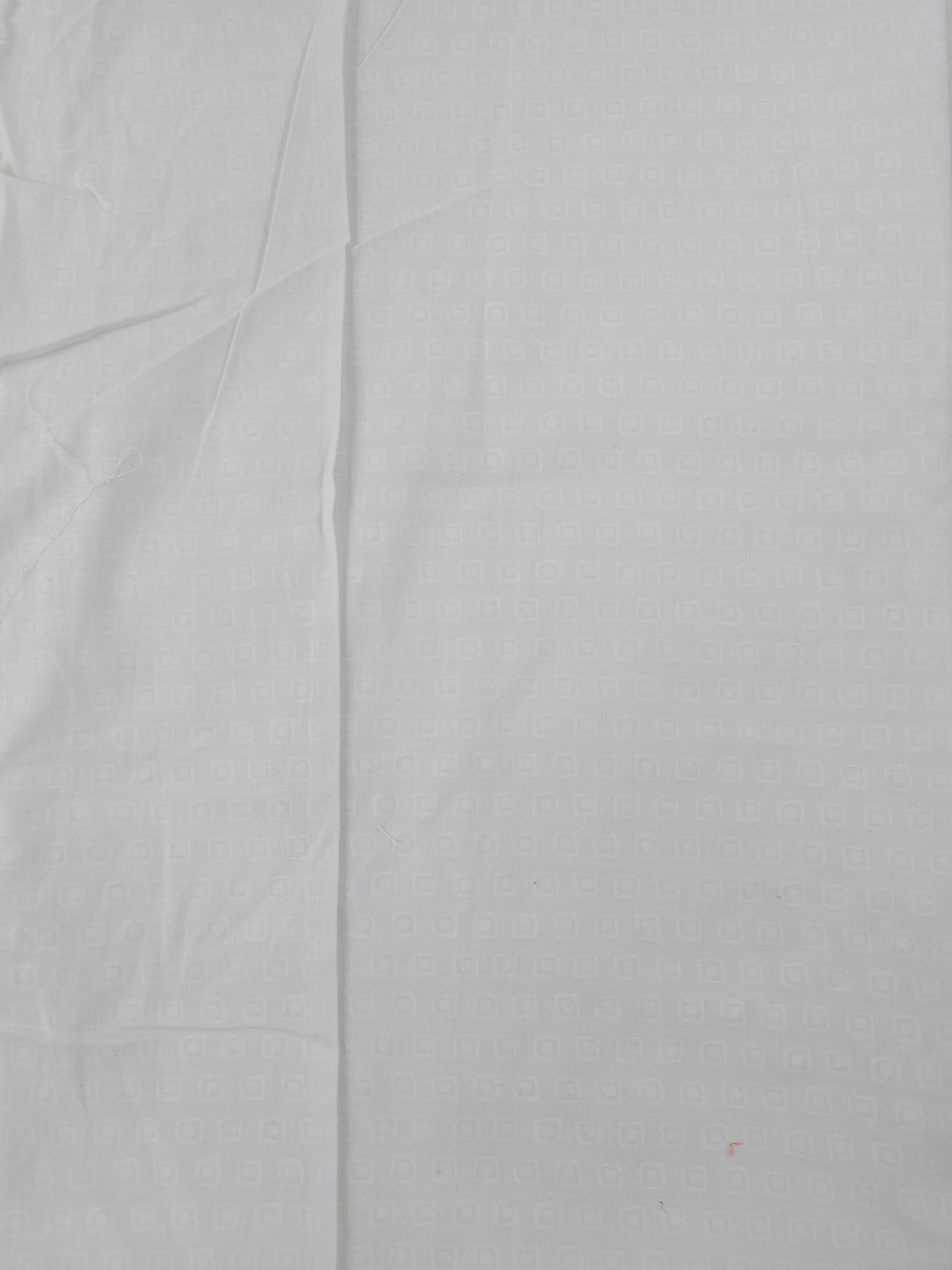 White square Cotton- 0.9m piece