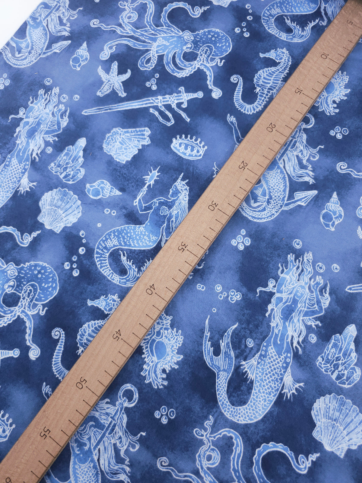Fantasy Mermaid Blizzard Lightweight Flannel Cotton