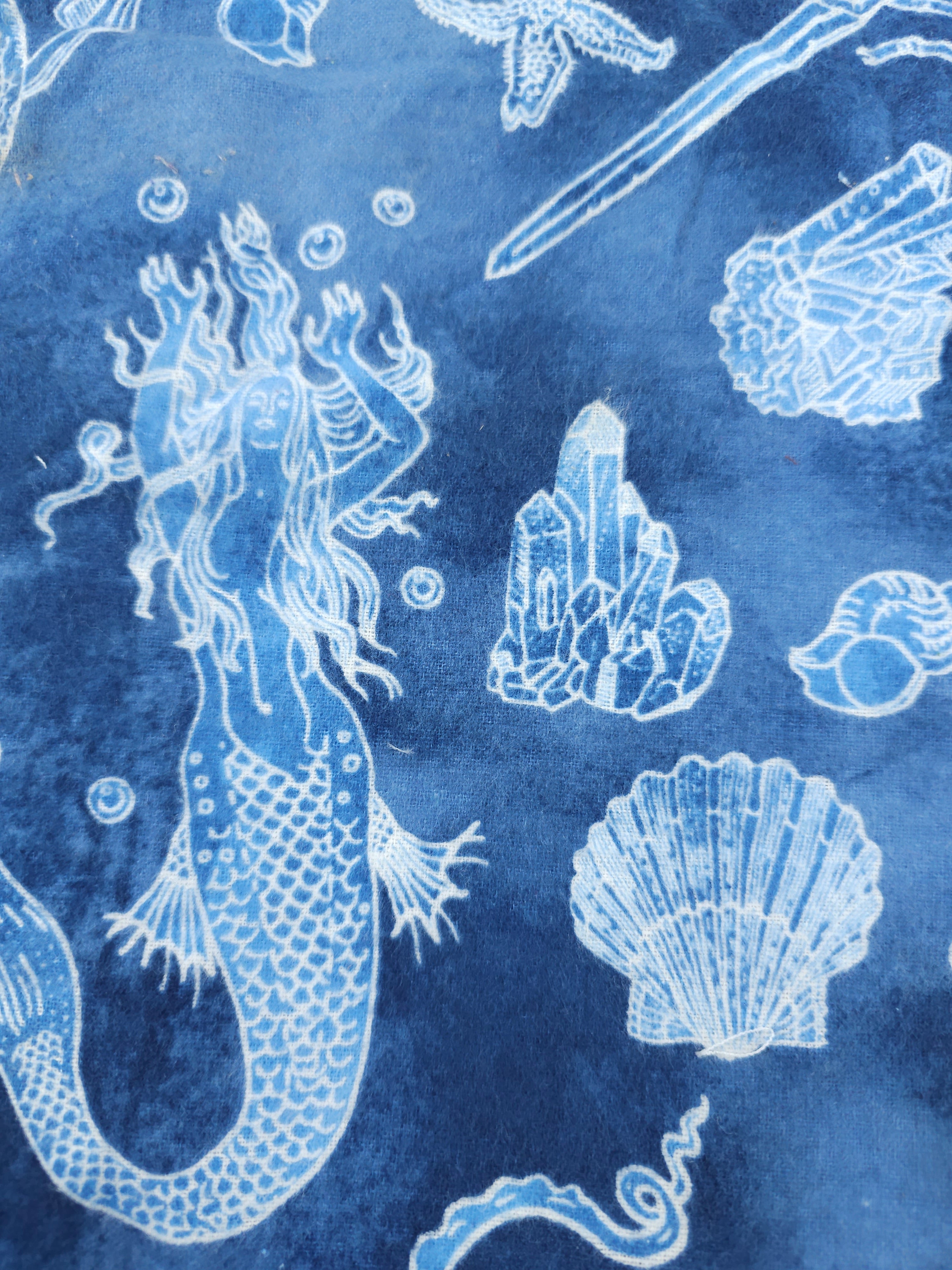 Crystal oceans Cotton flannel- 2.7m piece