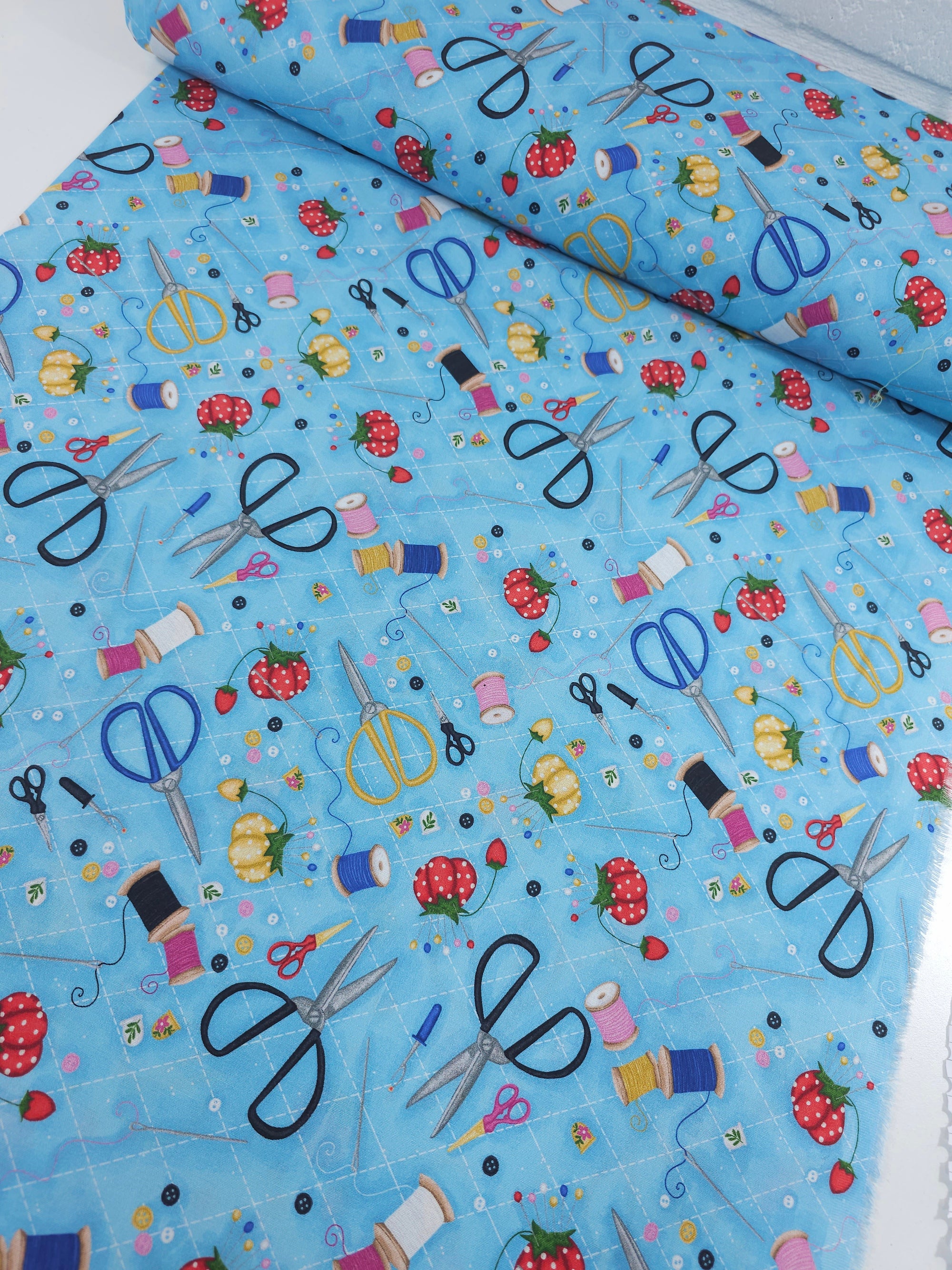 Light Blue Sewing Kit 100% Cotton
