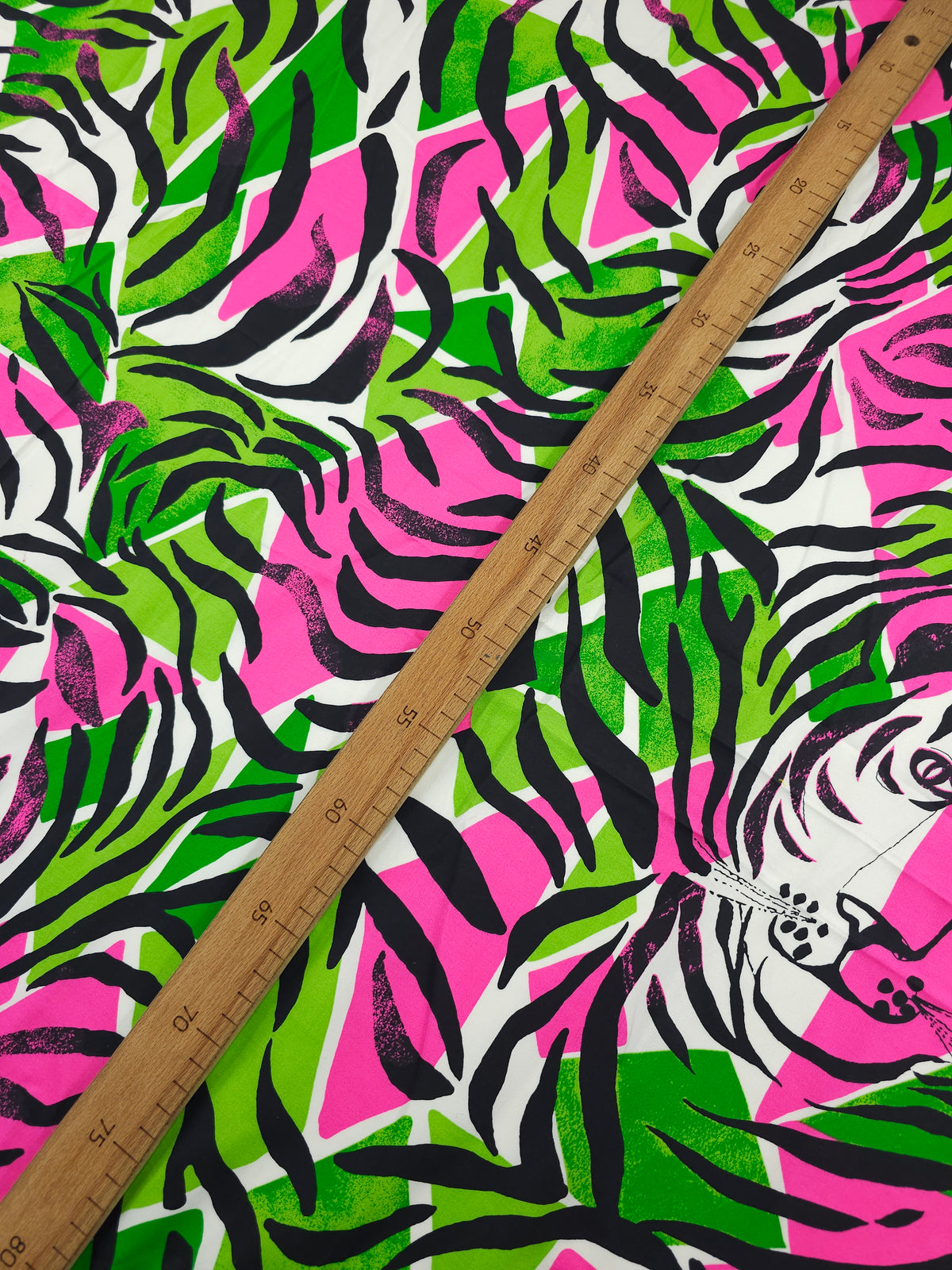 Neon Pink/Green Tiger Stripe Lightweight Cotton Sateen - Lilly Pulitzer
