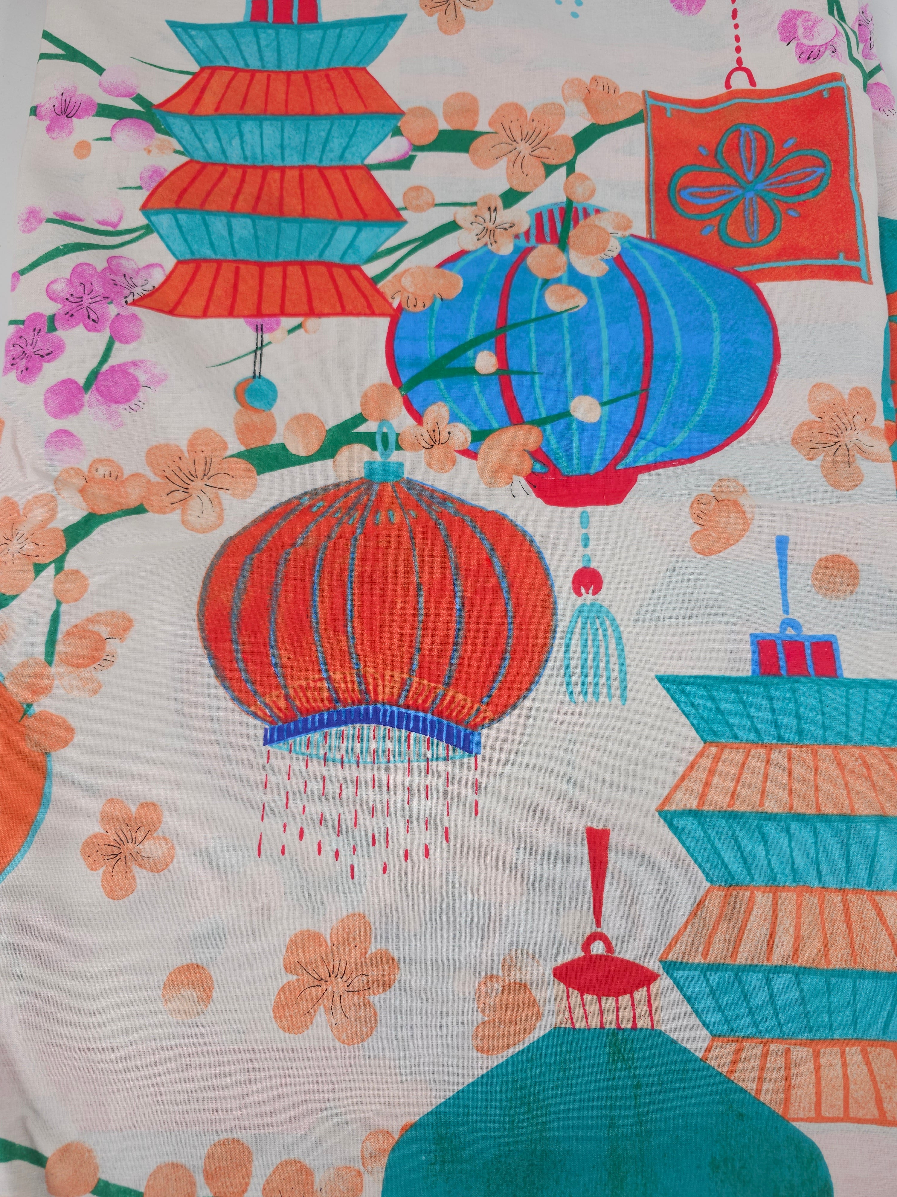 Japanese lanterns Cotton- 2.6m piece