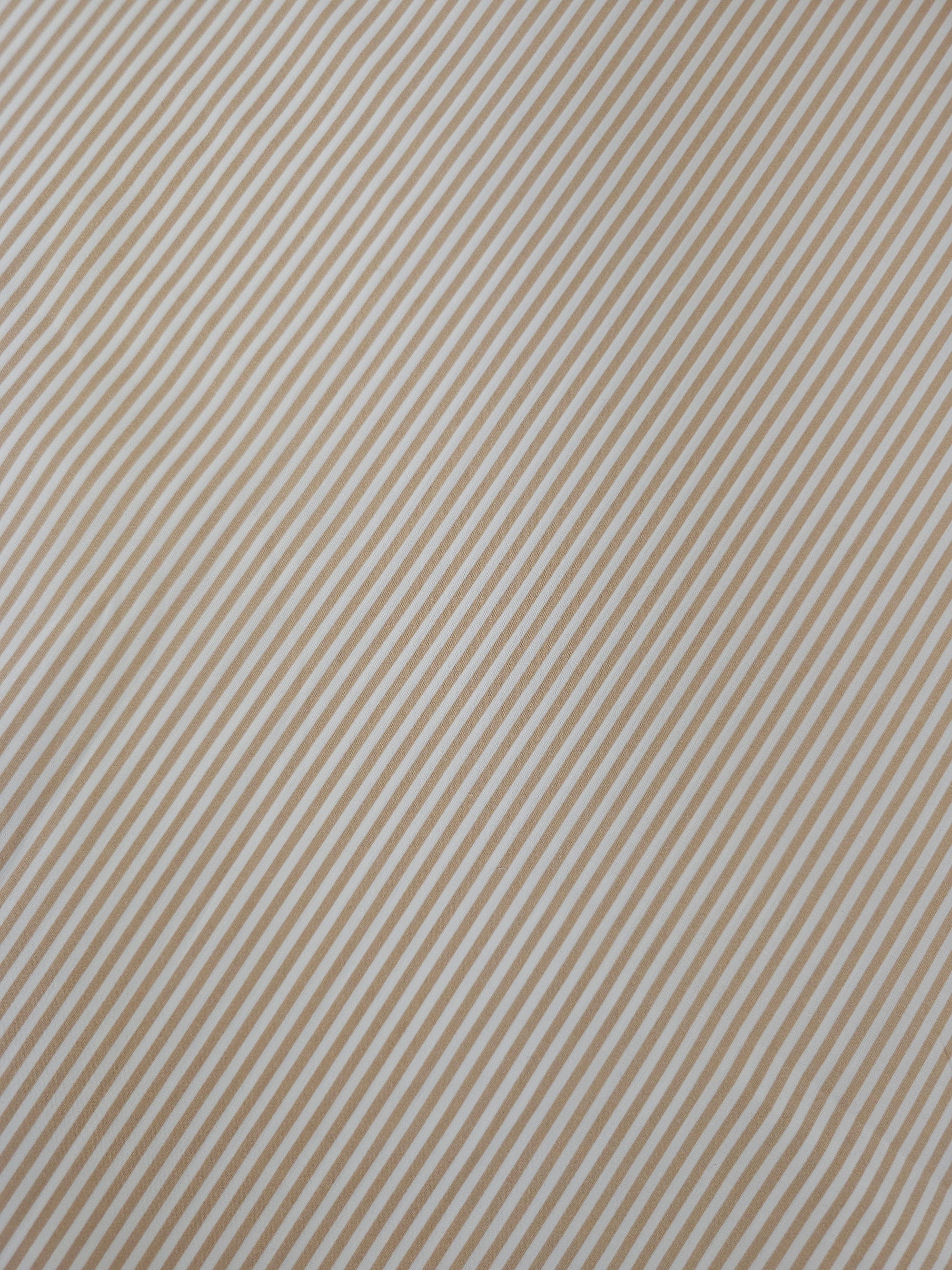 Beige Stripe 100% Cotton 105" *EXTRA WIDE*