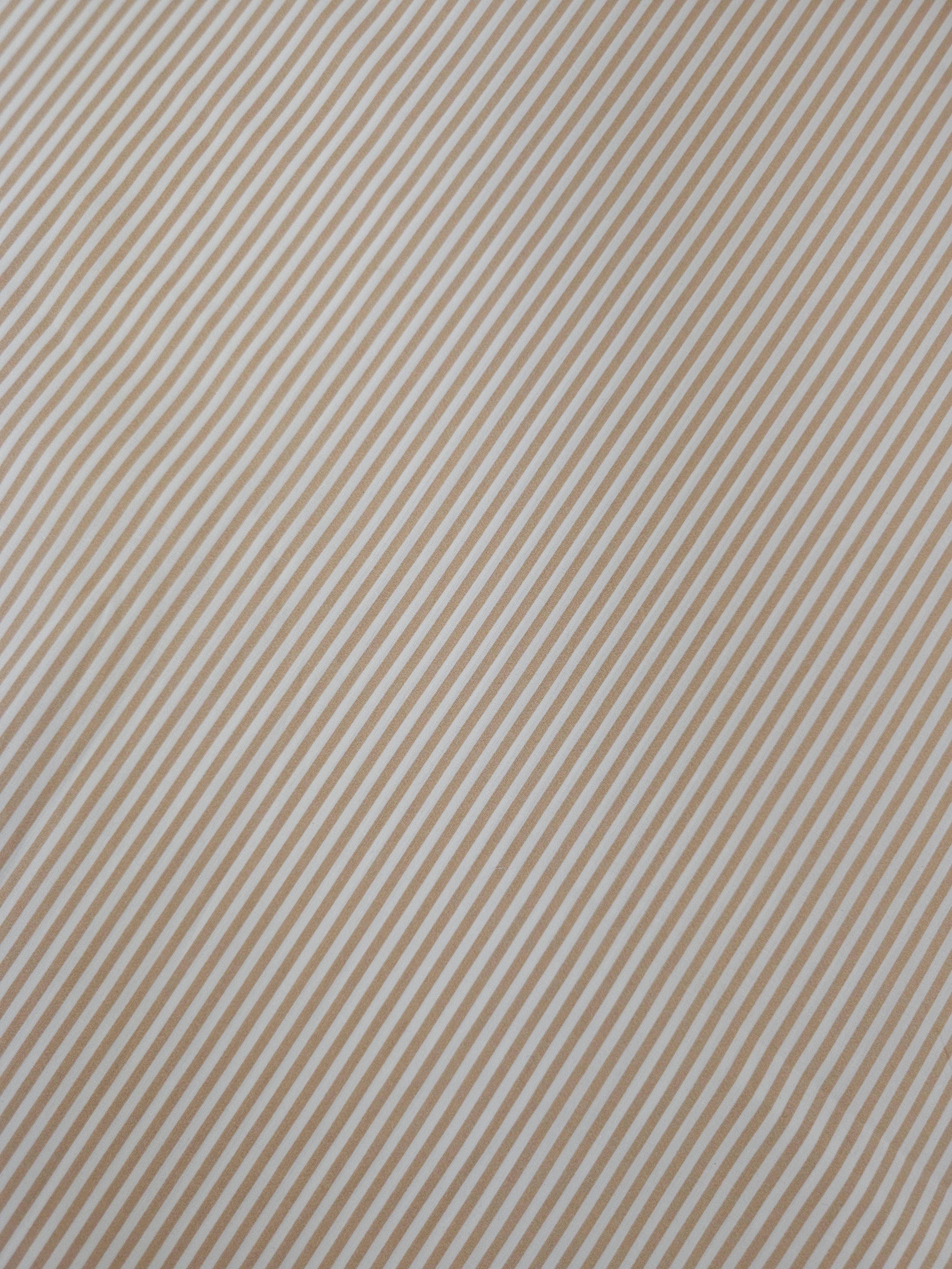 Beige Stripe 100% Cotton 105" *EXTRA WIDE*