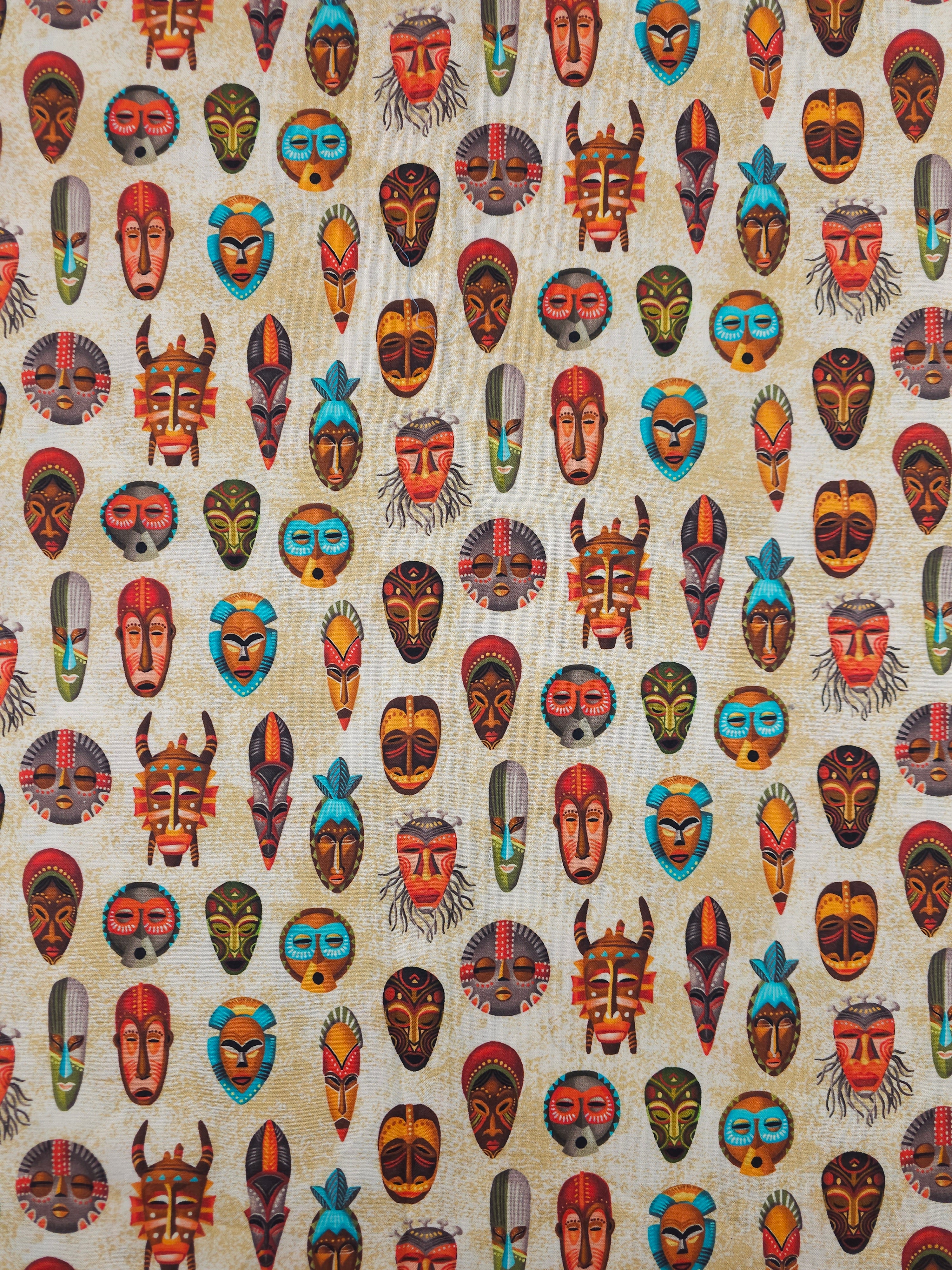 Indigenous Masks Cotton - 1.2m Piece