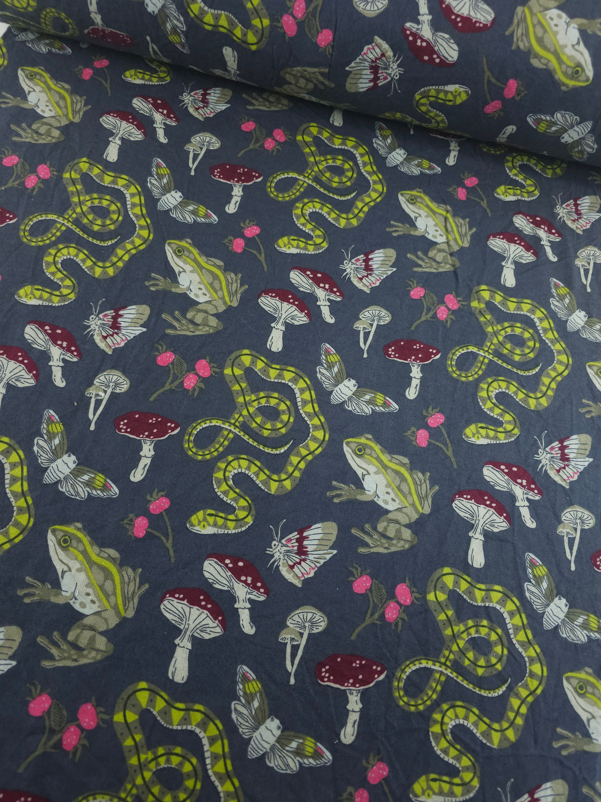 Enchanted Mushroom Forest Lightweight Flannel Cotton
