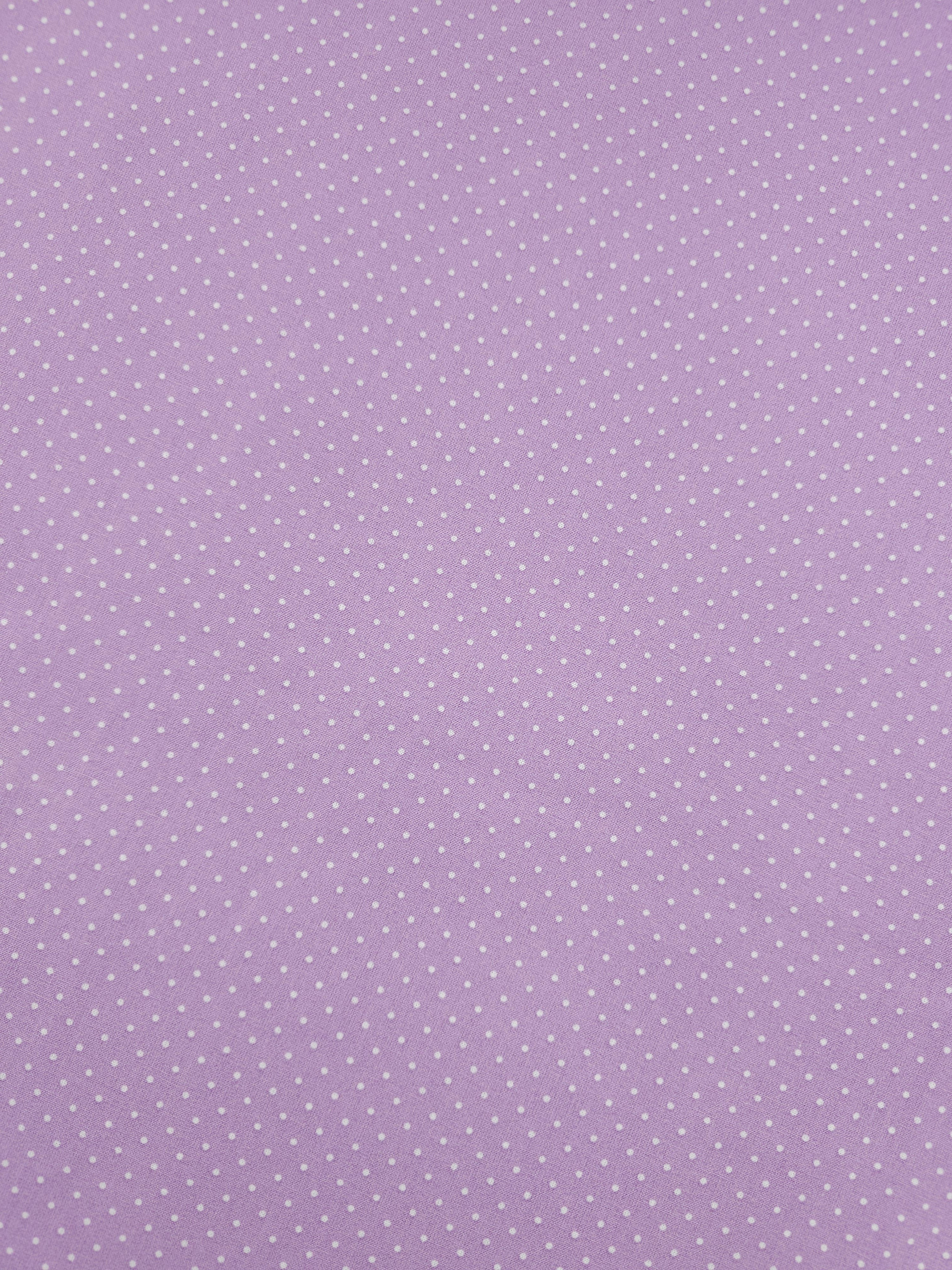 Light Purple Micro Polka Lightweight Cotton 60"
