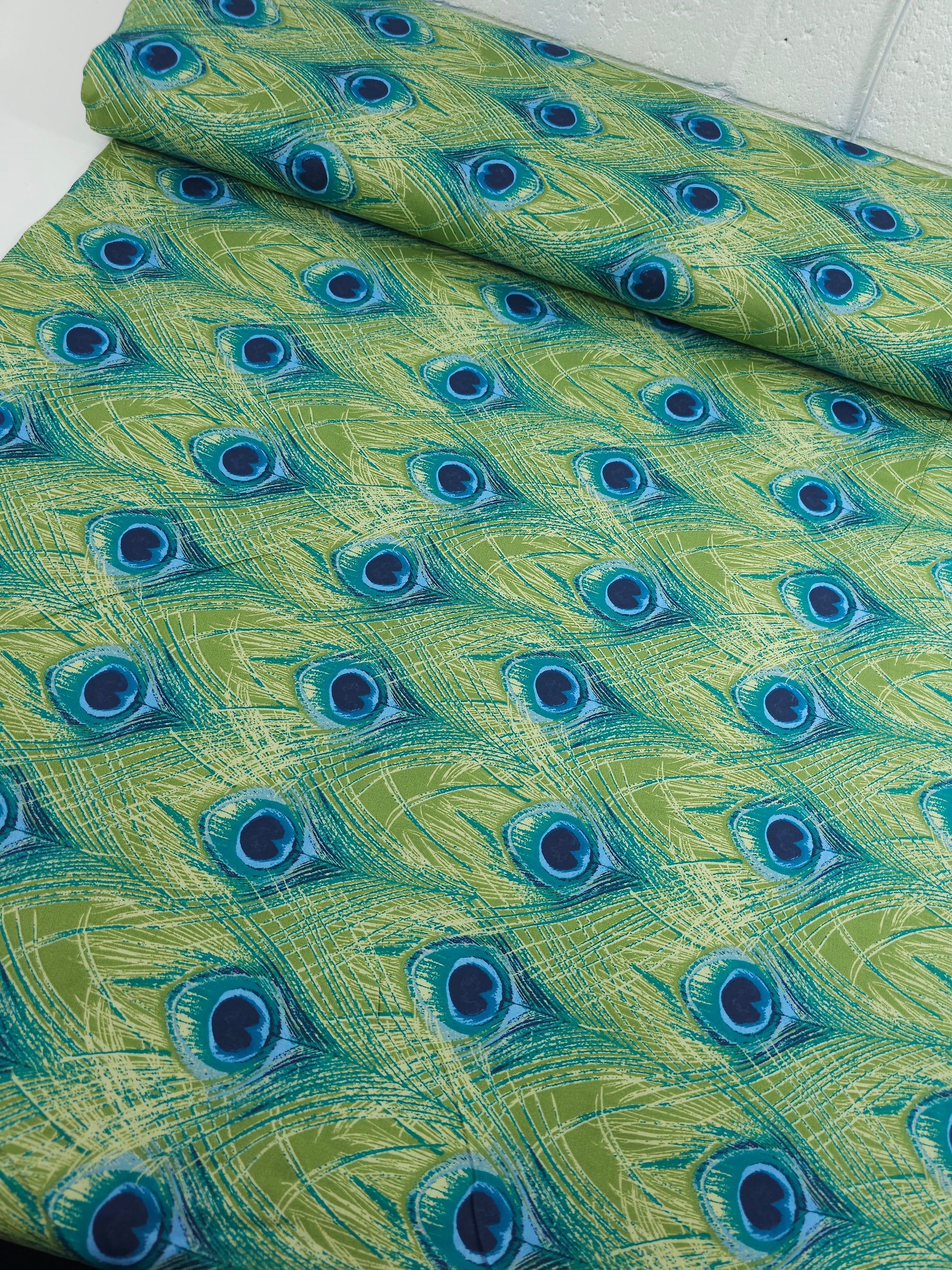 Peacock Feathers 100% Cotton 103" *EXTRA WIDE*