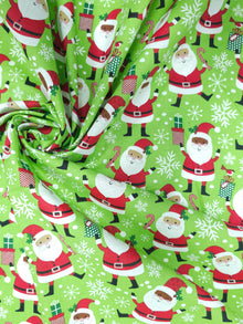  Light Green Santa 100% Cotton