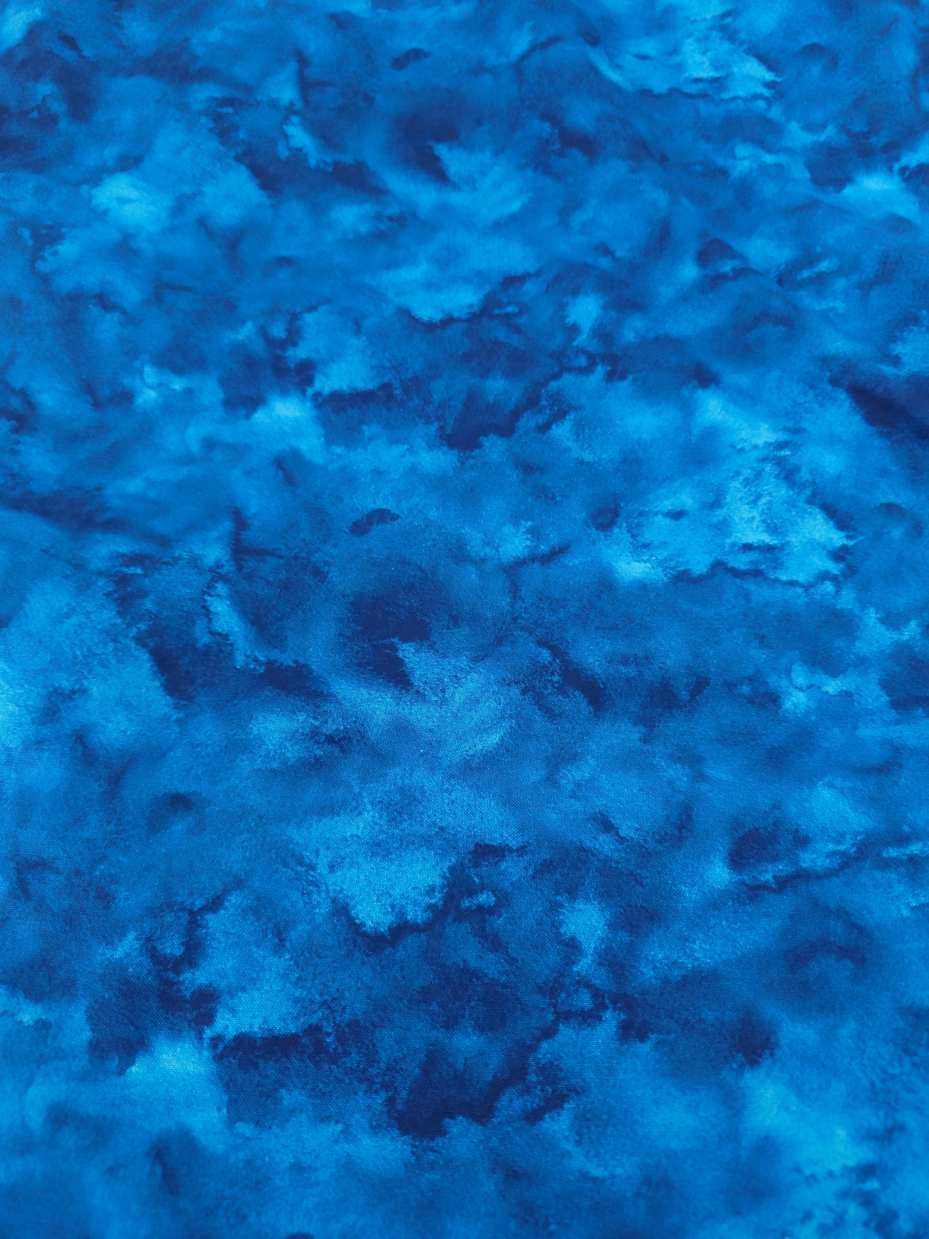 Indian blue clouds Cotton- 1.3m piece