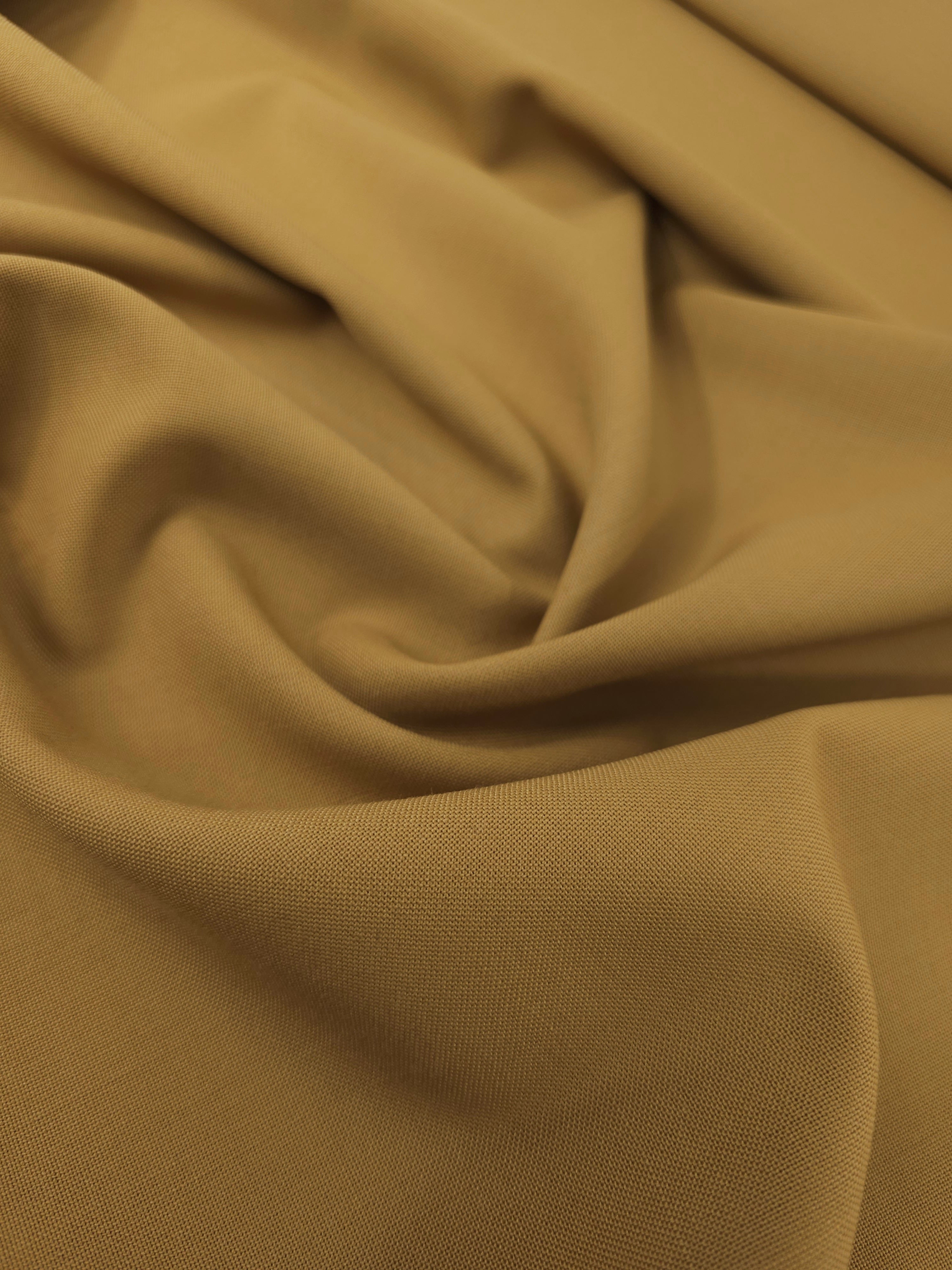 Mustard Poly Wool Suiting - 2m Piece