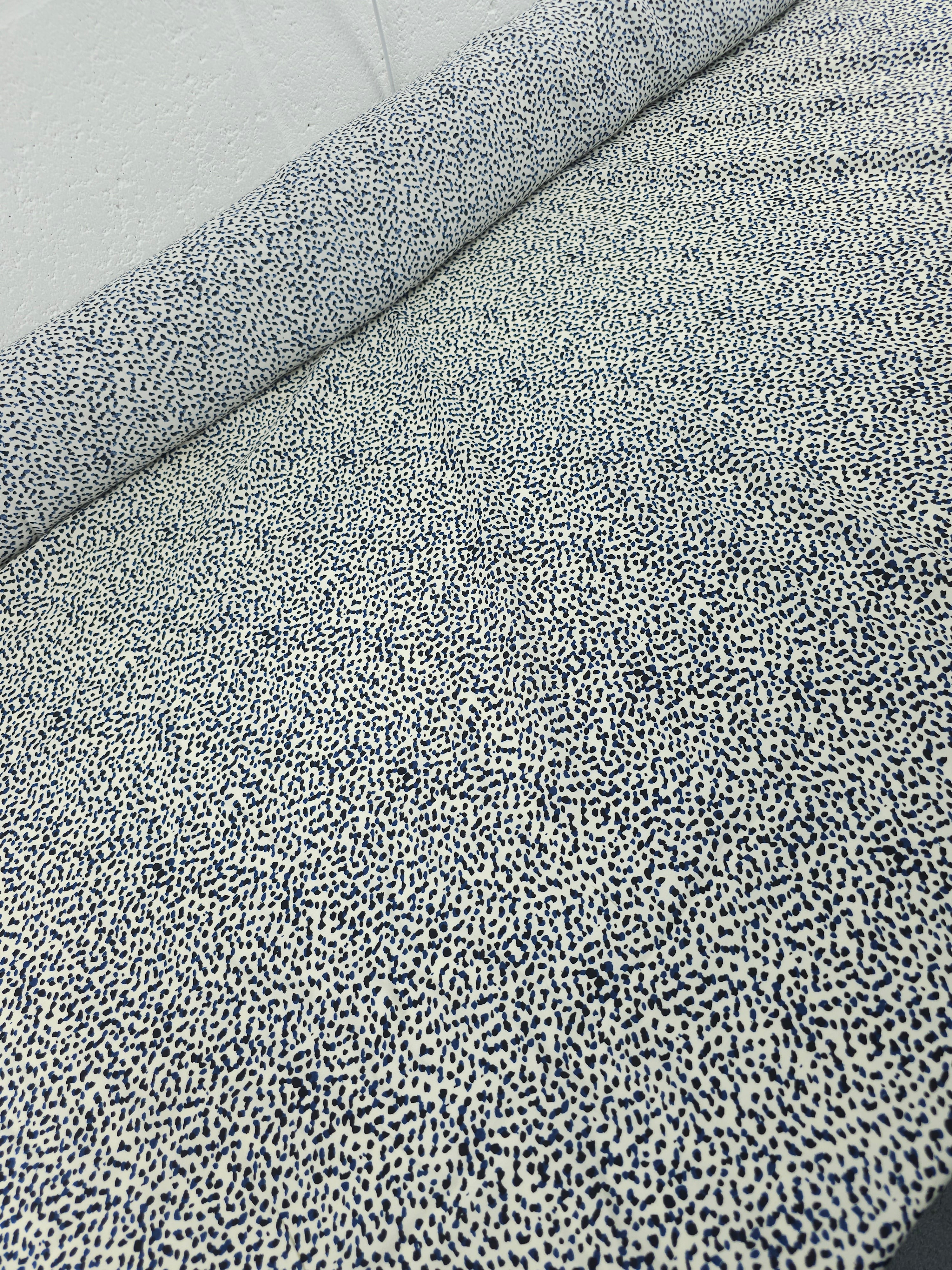 Black/Blue Speckle Viscose
