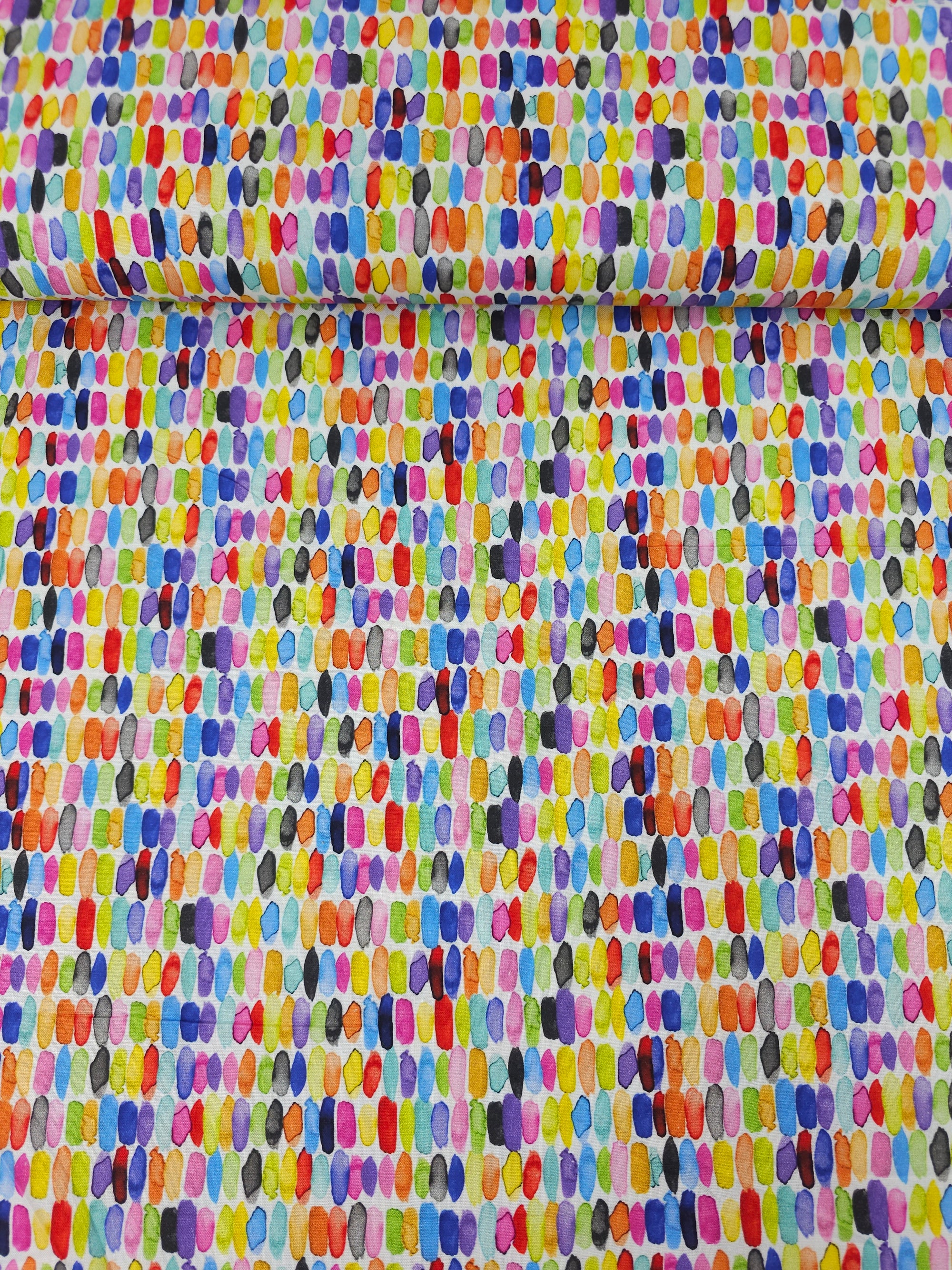 Multicolour Brushstroke Palette 100% Cotton
