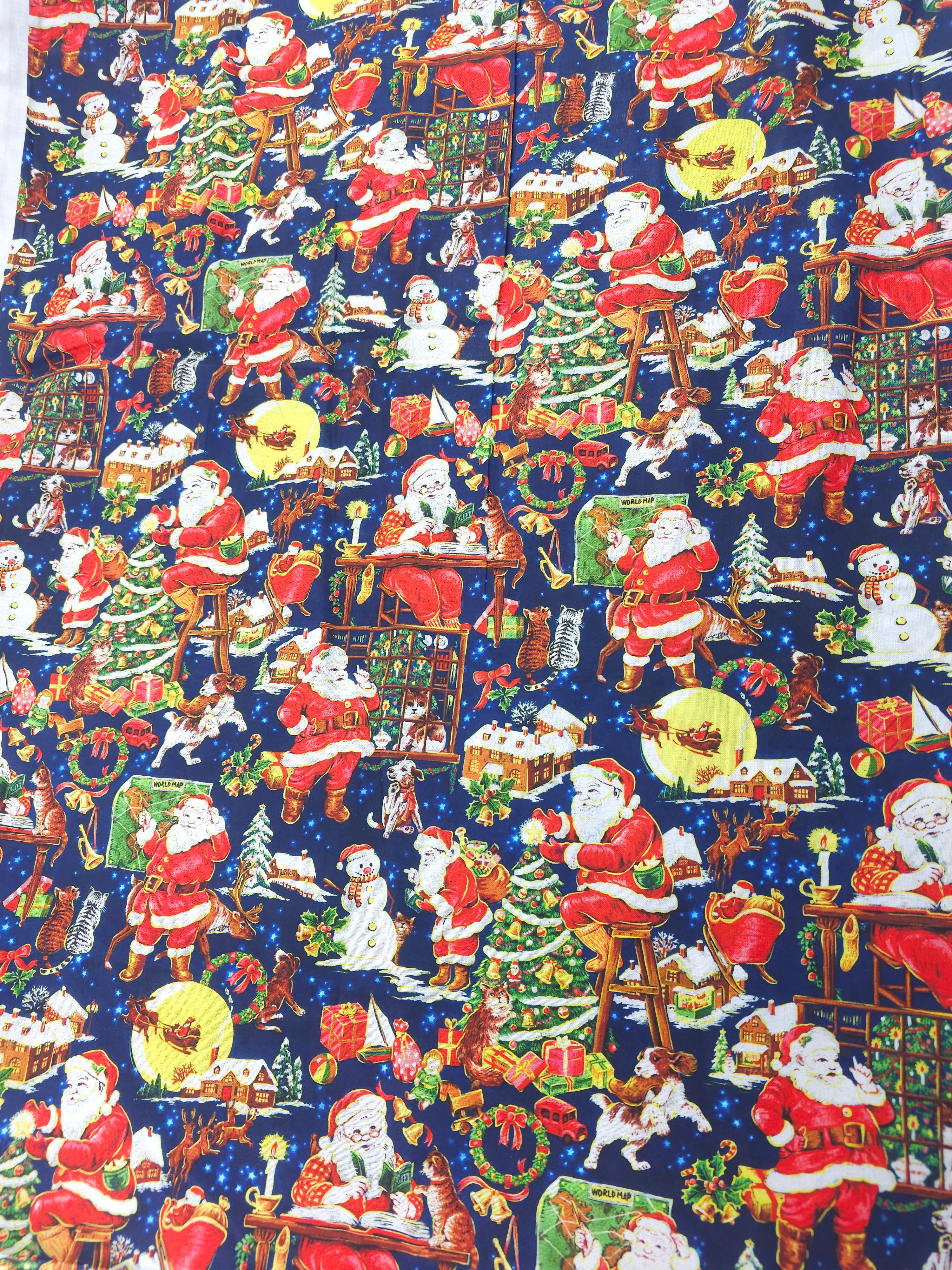 Santa's mission Cotton- 2m piece