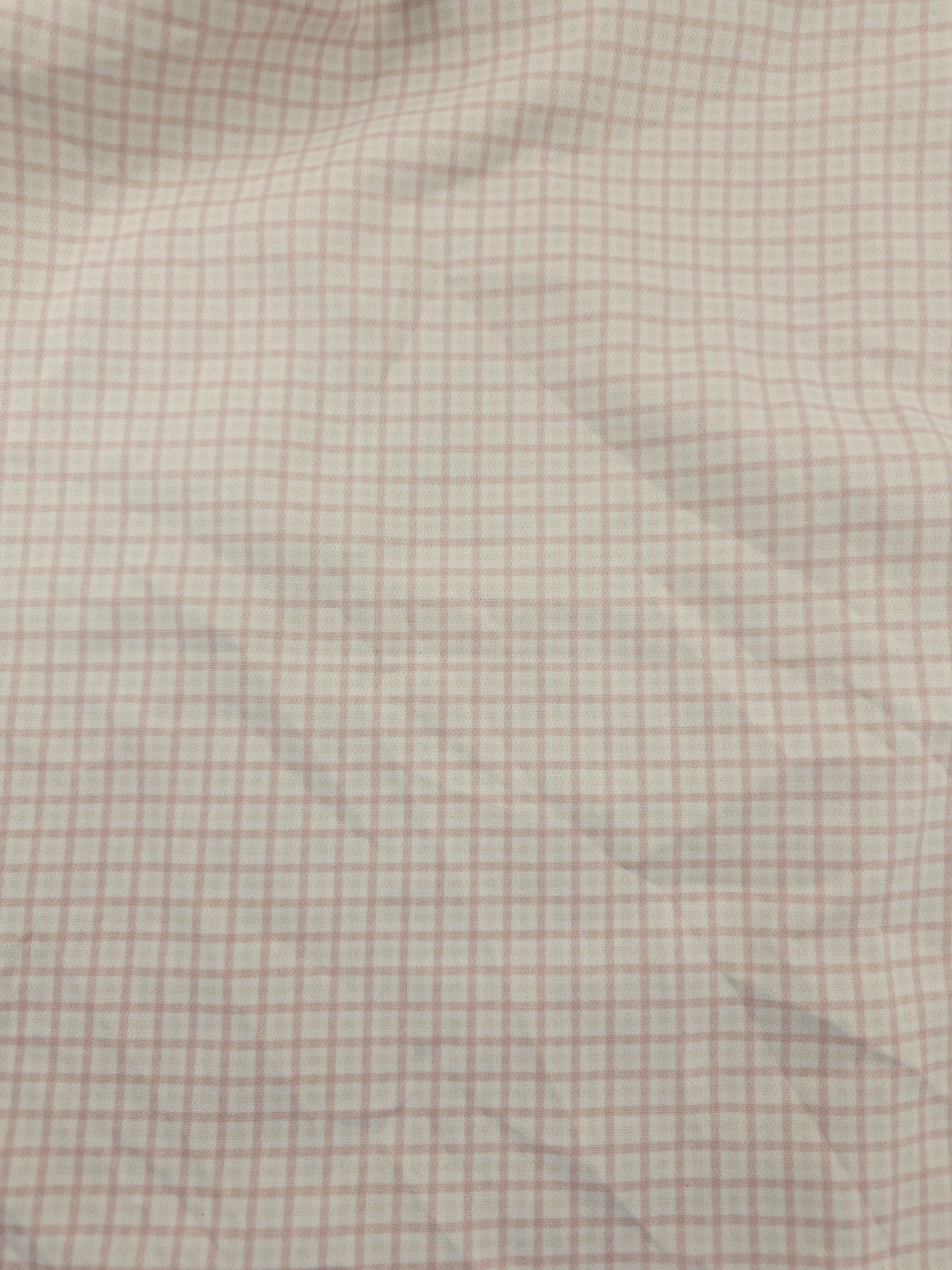 Pink plaid Polystretch- 2.2m piece