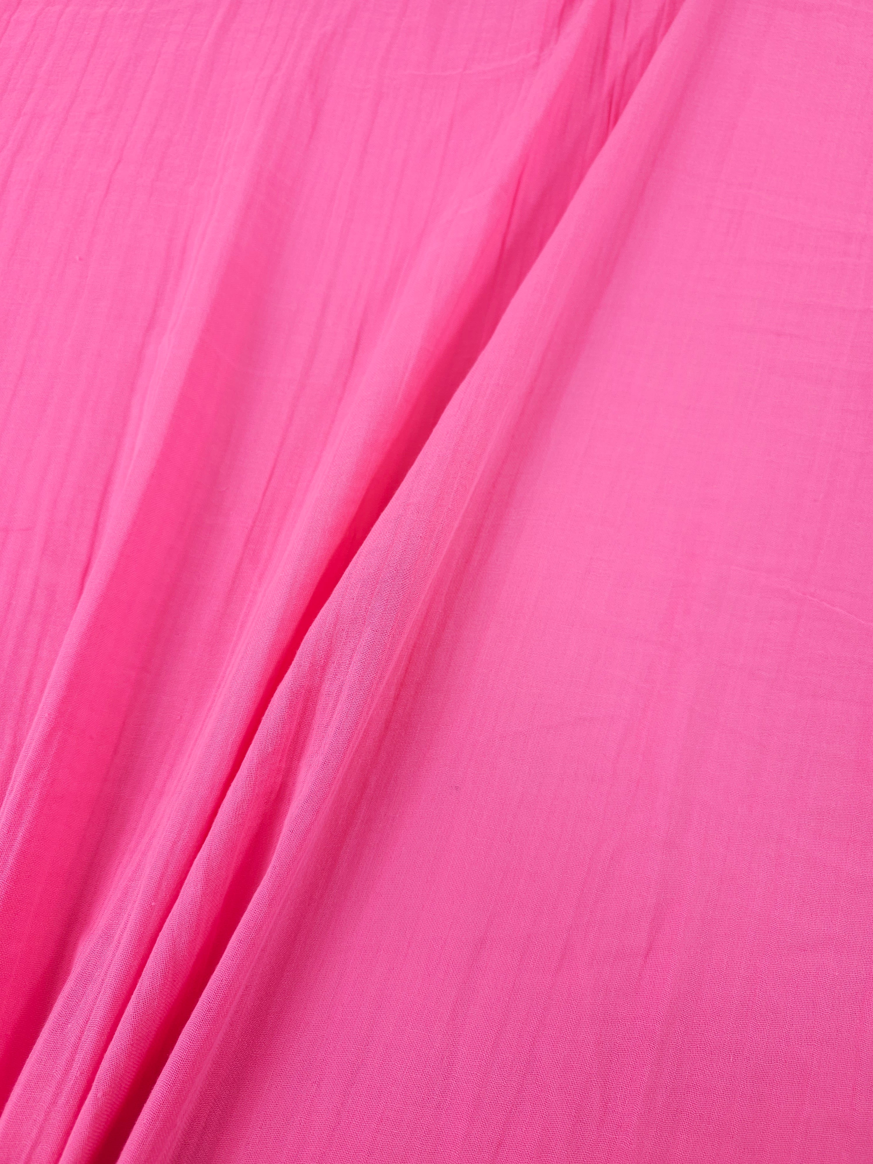Fuchsia Pink Double Gauze