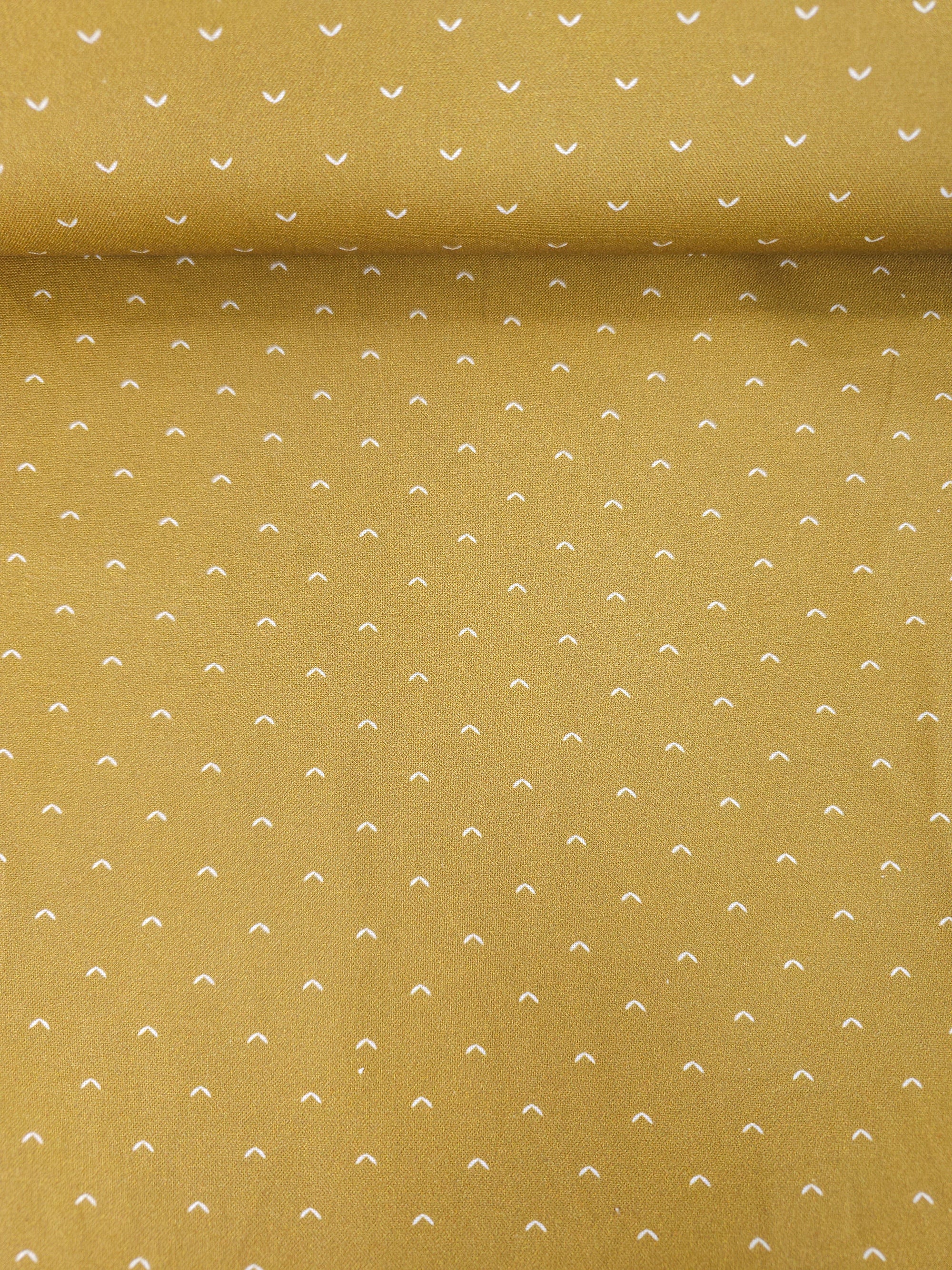 Mustard Mini Arrows 100% Cotton