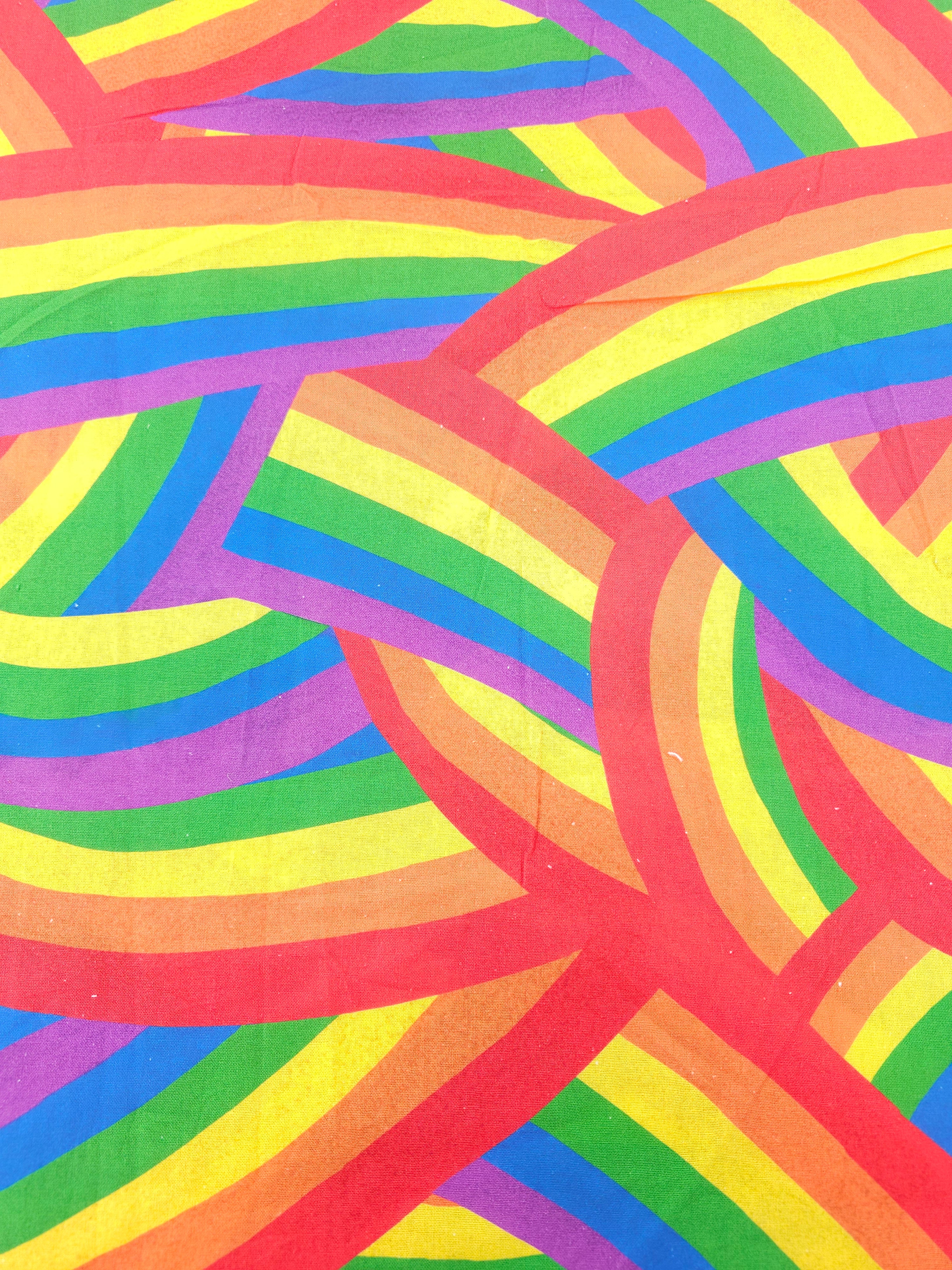 Rainbow Pride Curve 100% Cotton