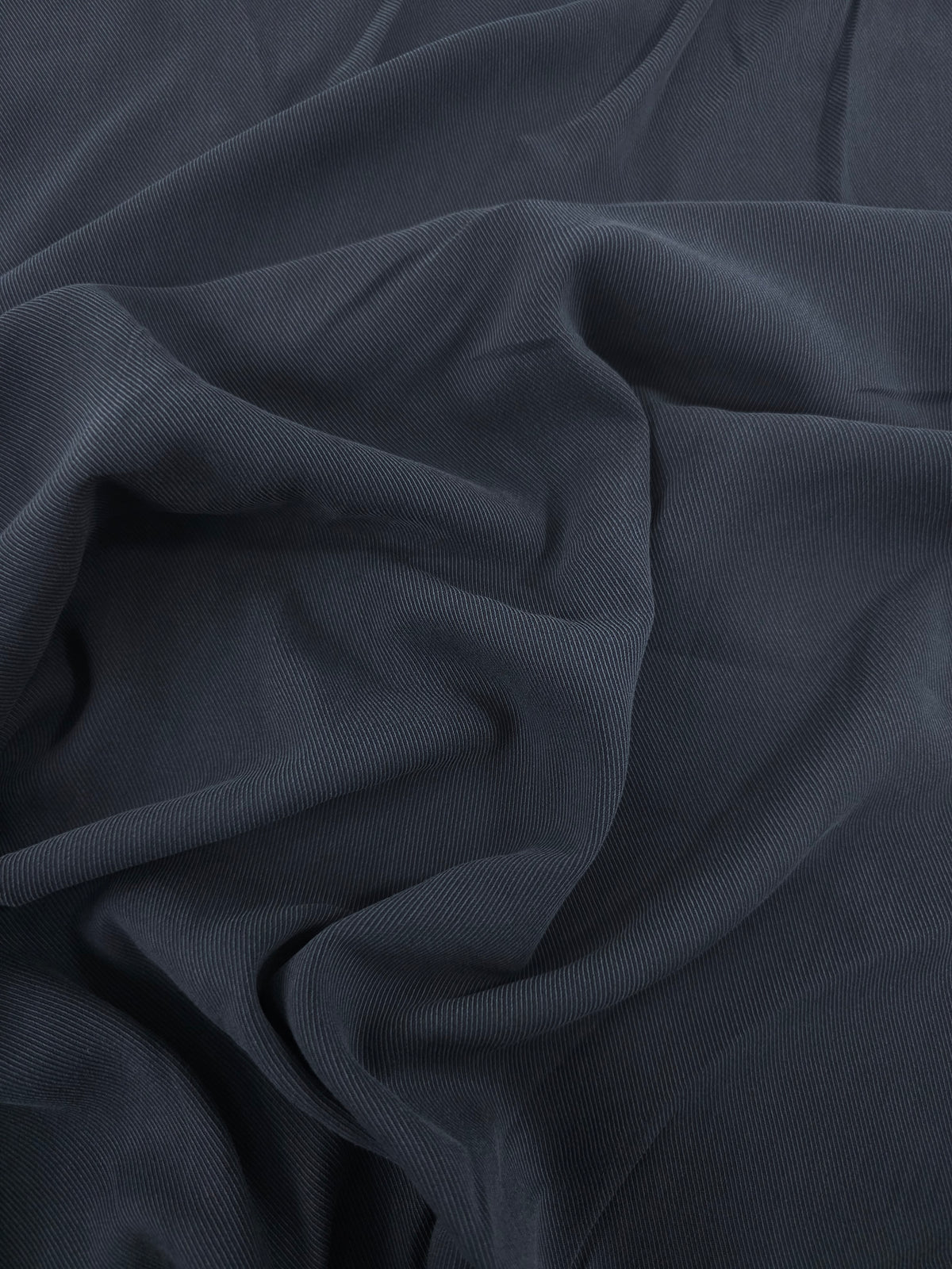 Pewter Grey Sandwashed Tencel Twill