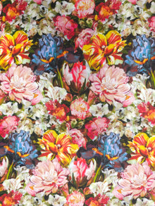  Vintage Flower Bed Poly Peachskin Twill