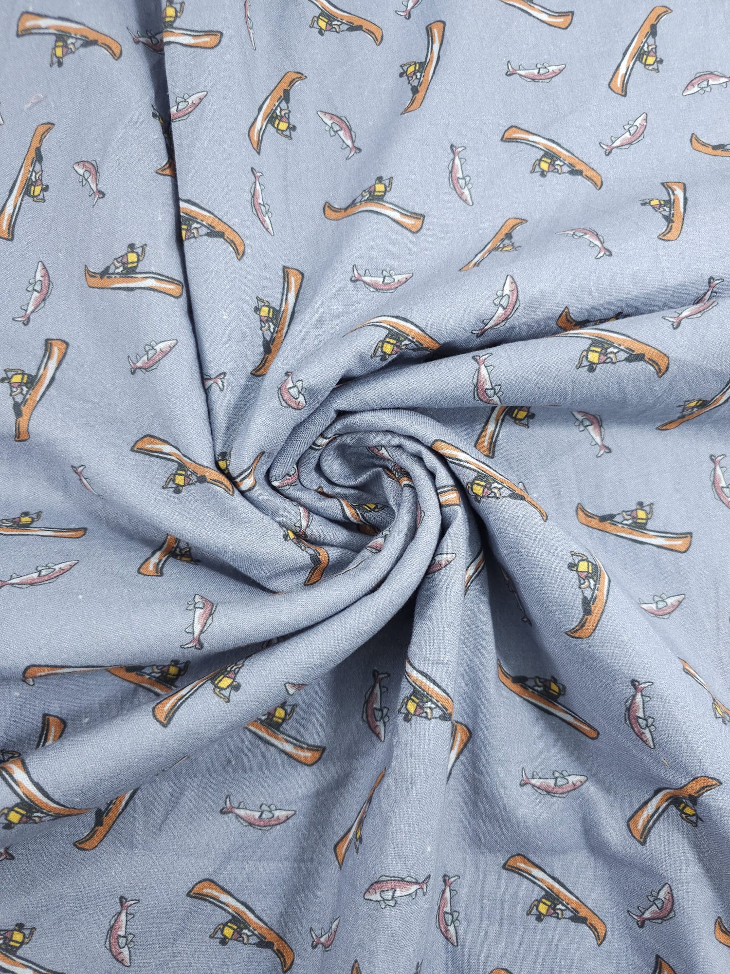 Canoe Catch Cotton - 3.5m Piece