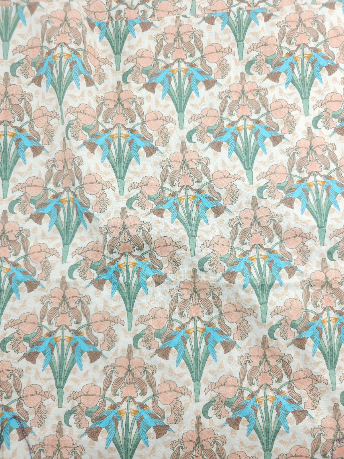 Petal Lustre Art Nouveau Organic Cotton - 1.4m Piece