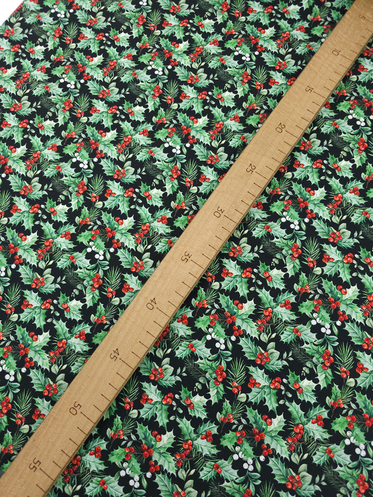 Holly Berries 100% Cotton - Michael Miller