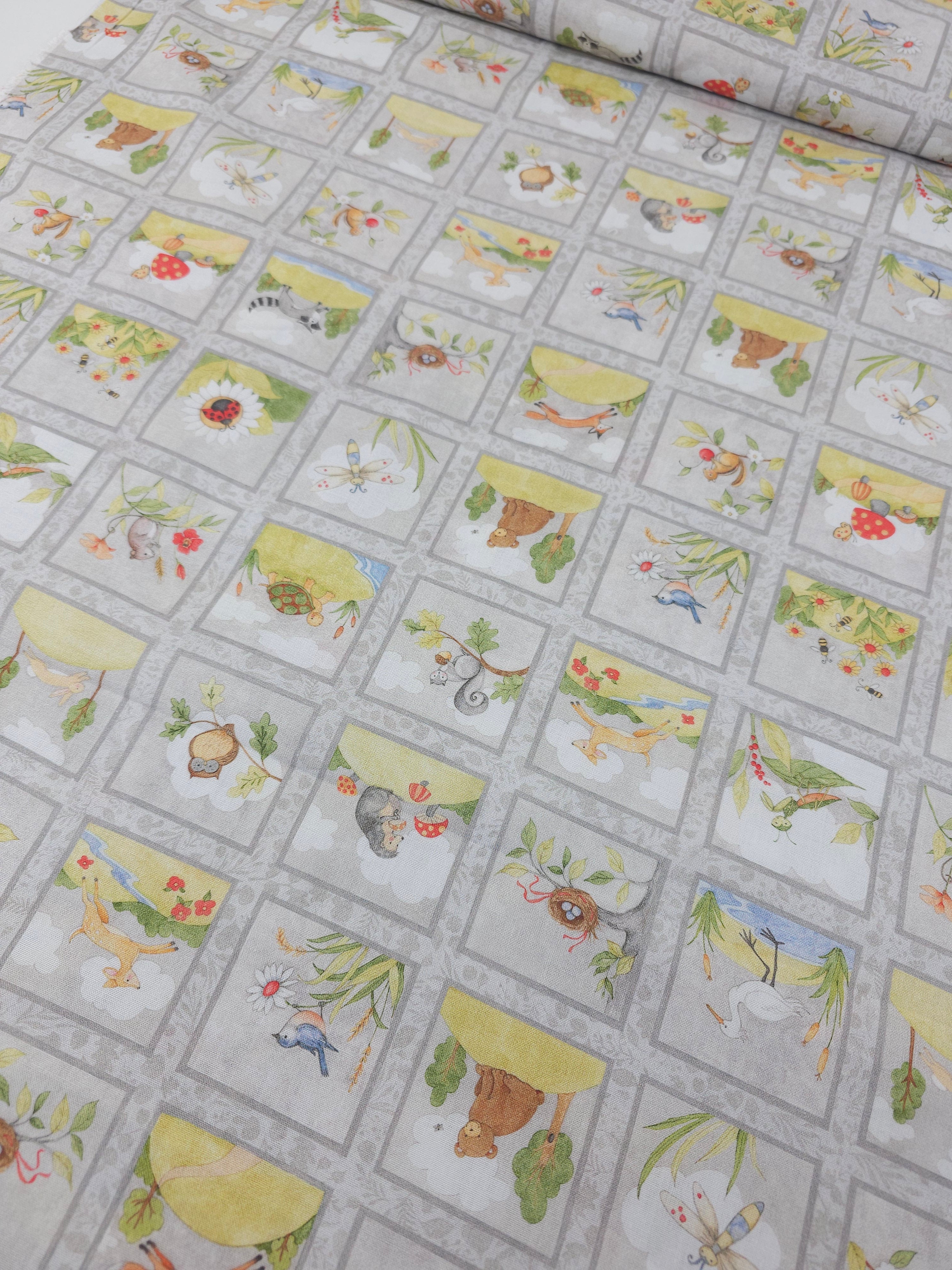 Woodland Animal Frames 100% Cotton