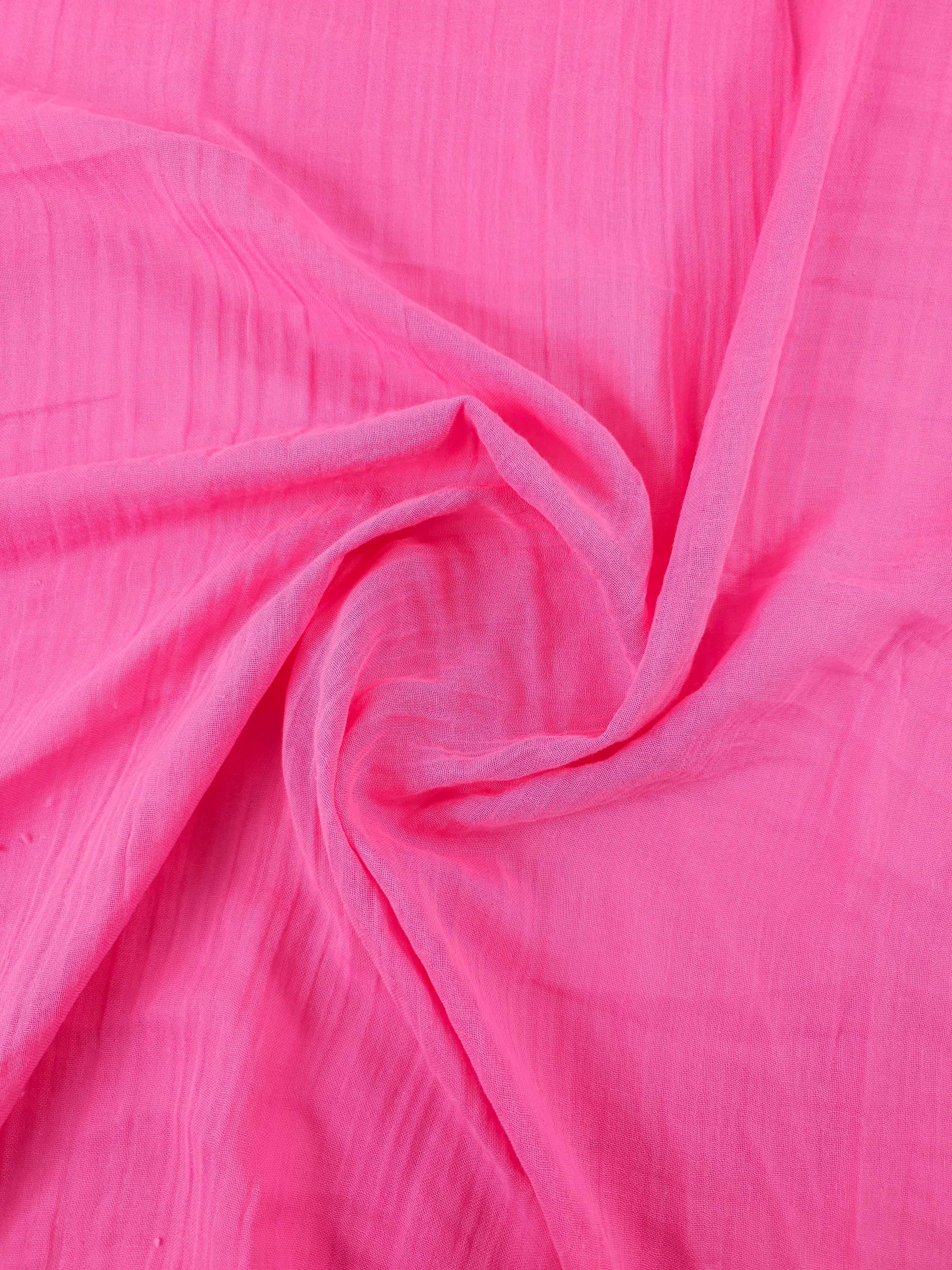 Fuchsia Pink Double Gauze