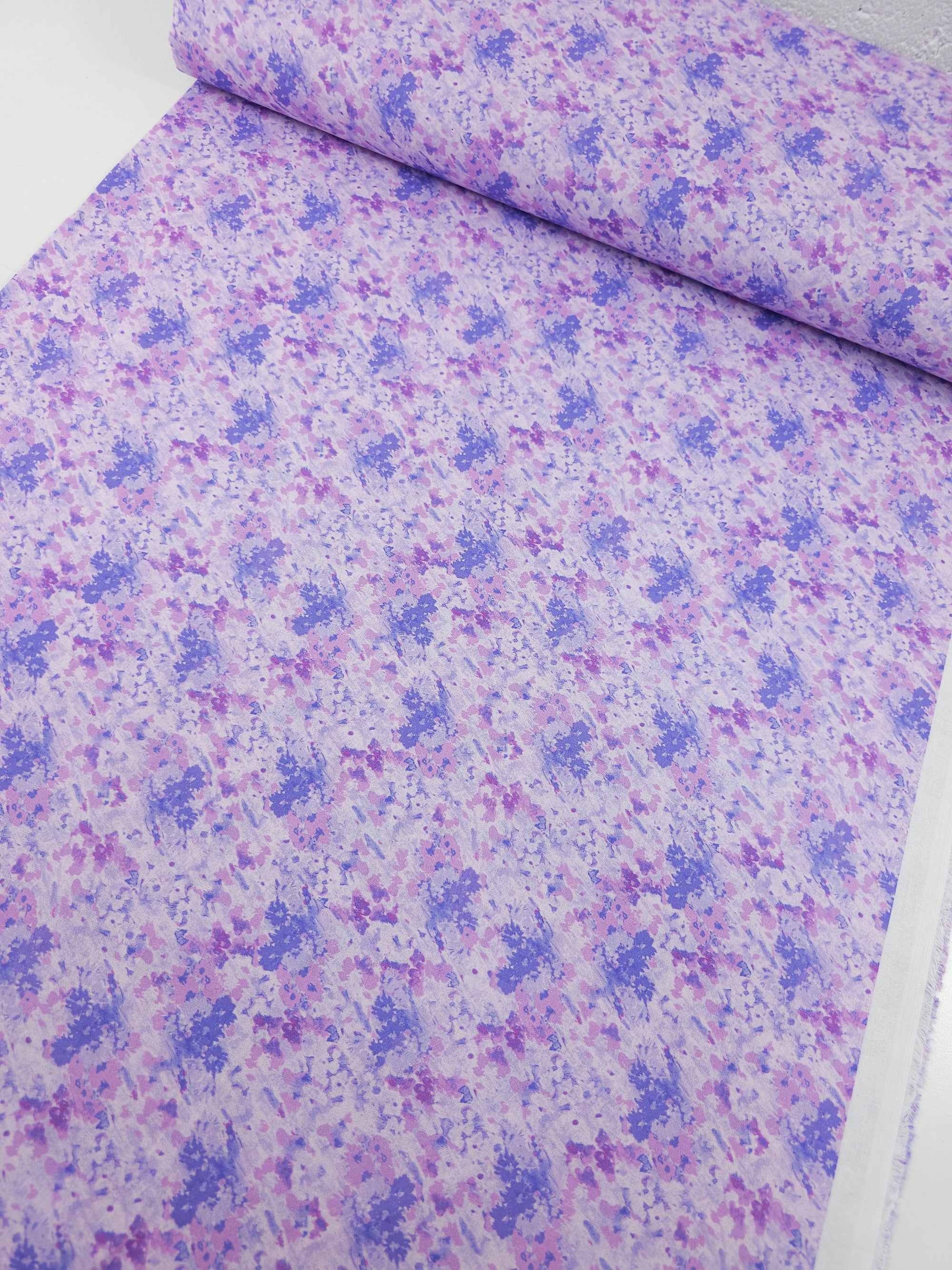 Lilac Floral Monet 100% Cotton