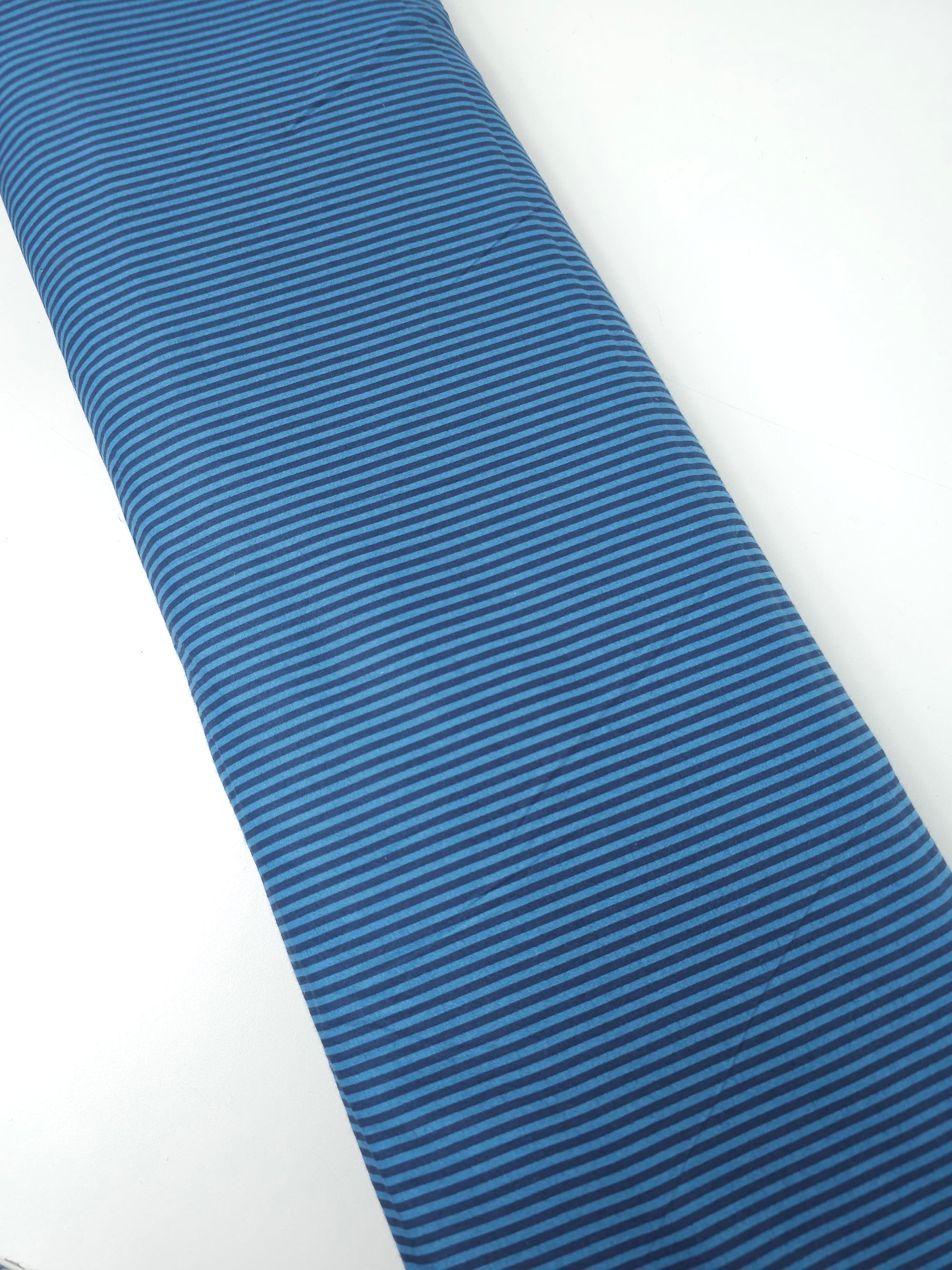 Dark/Baby Blue Stripe 100% Cotton *EXTRA WIDE*