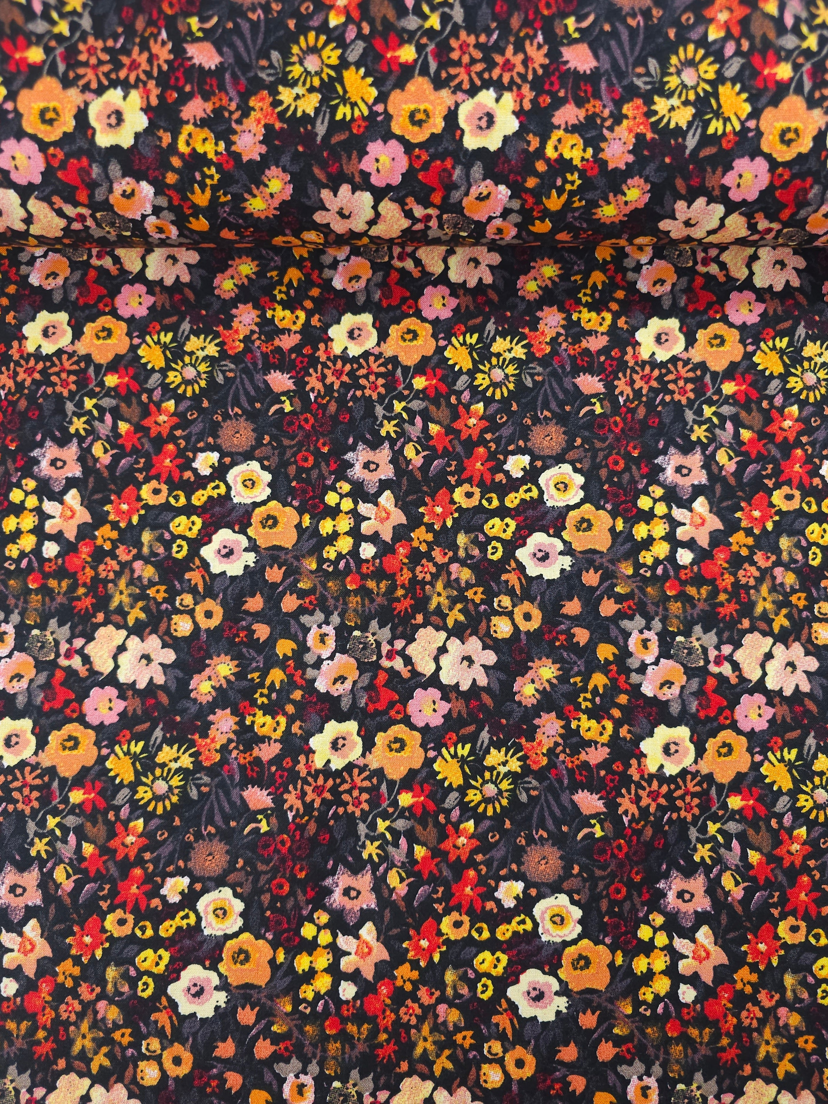 Fall Garden Floral 100% Cotton