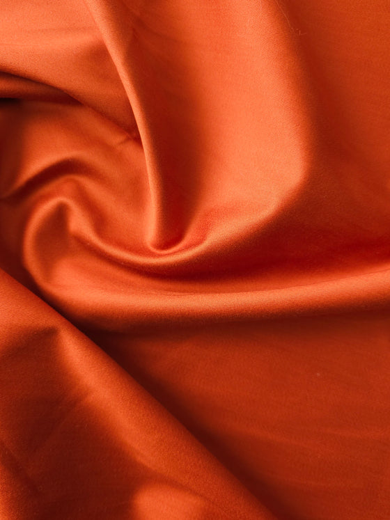 Rustic Orange Brushed Cotton Tencel