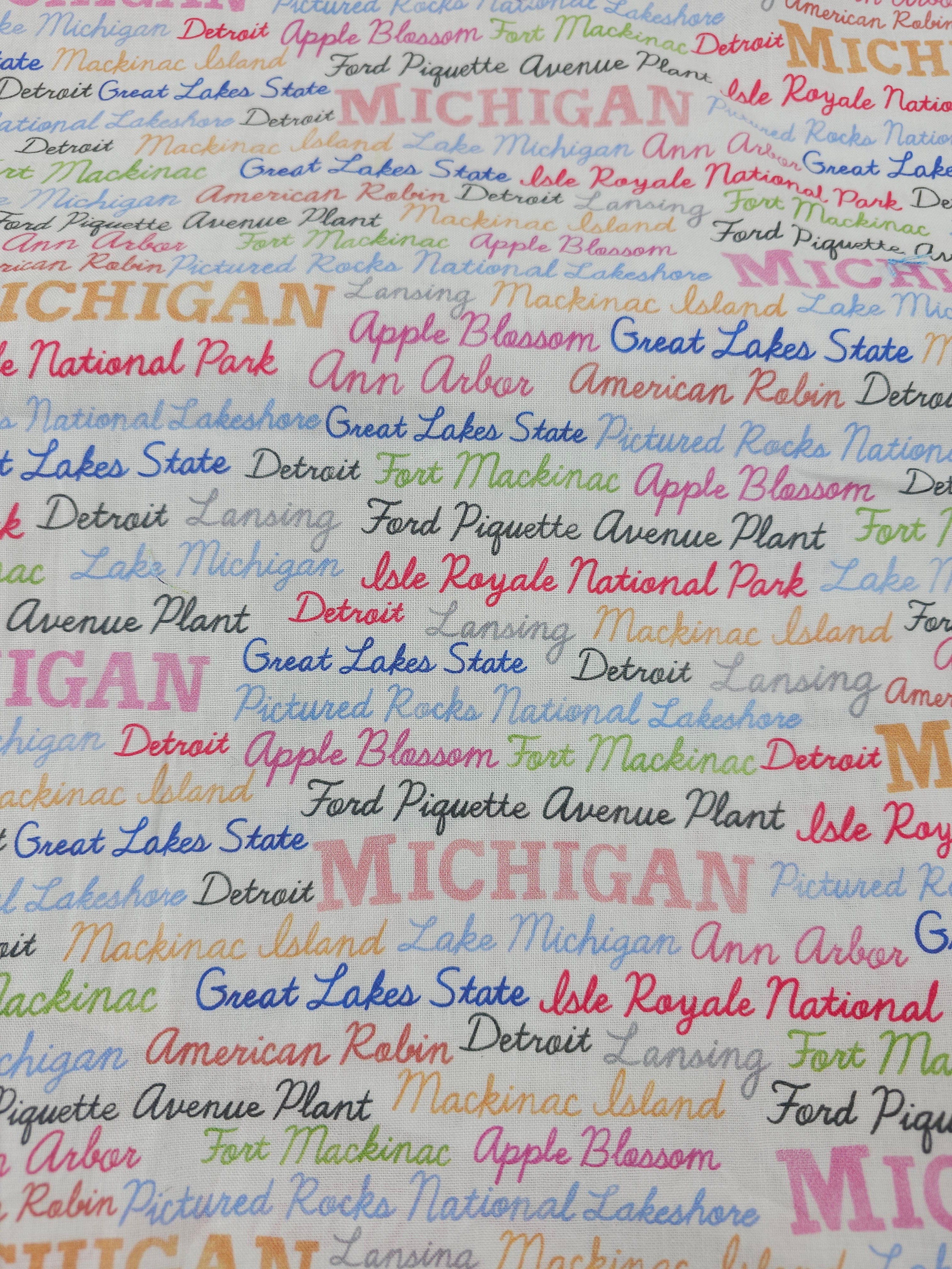 Michigan state Cotton- 1.8m piece