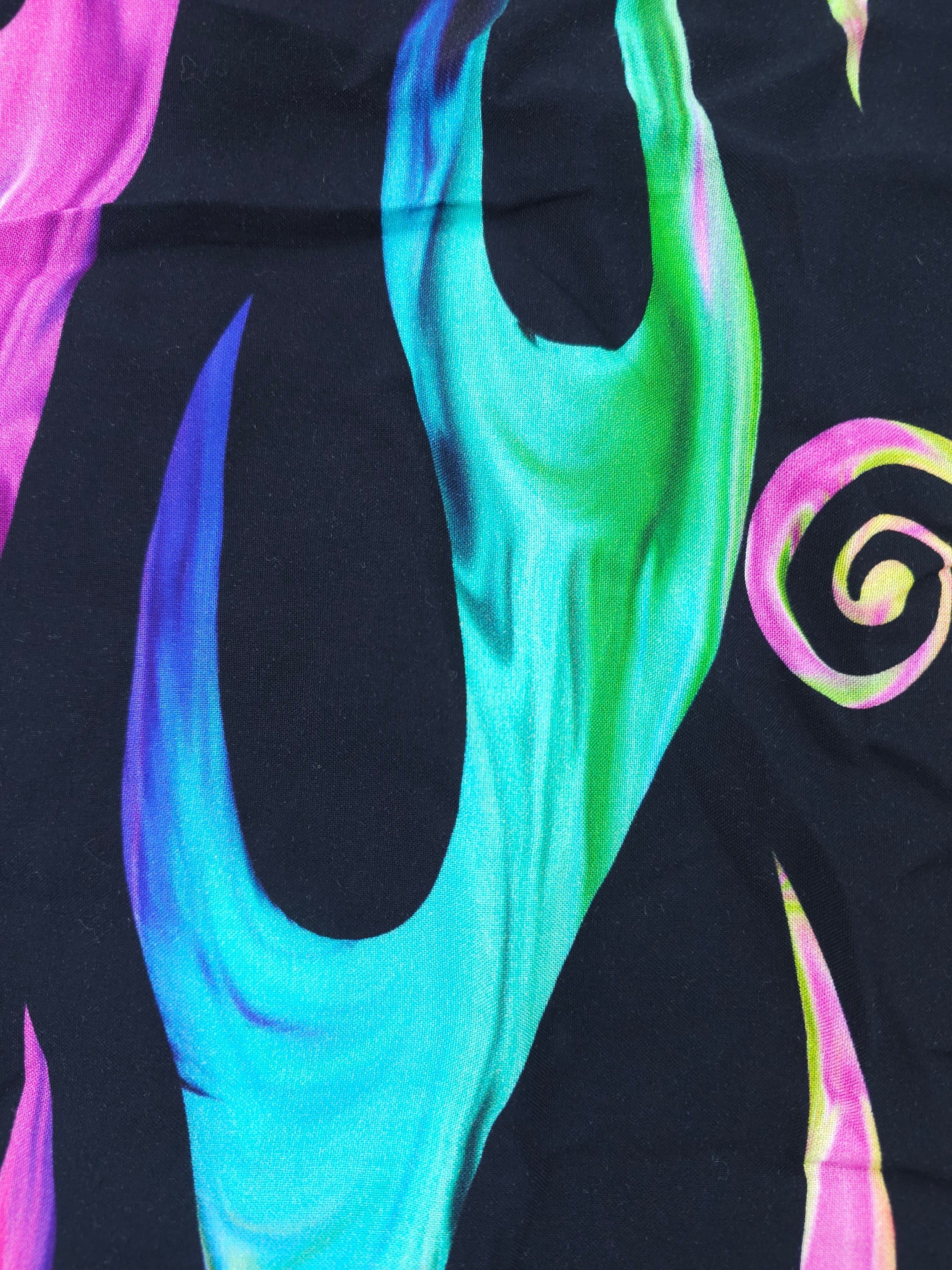 Rainbow flame Viscose- 1.6m piece
