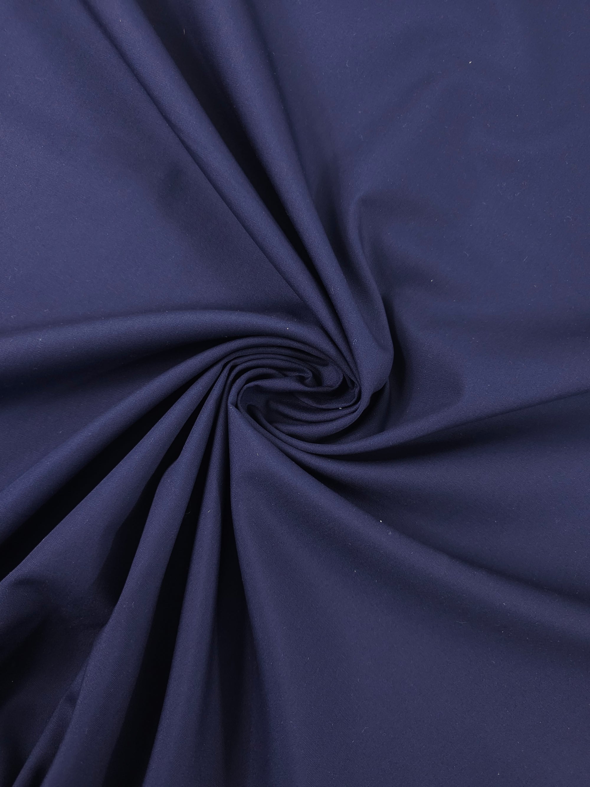 Indigo Navy Poly Cotton