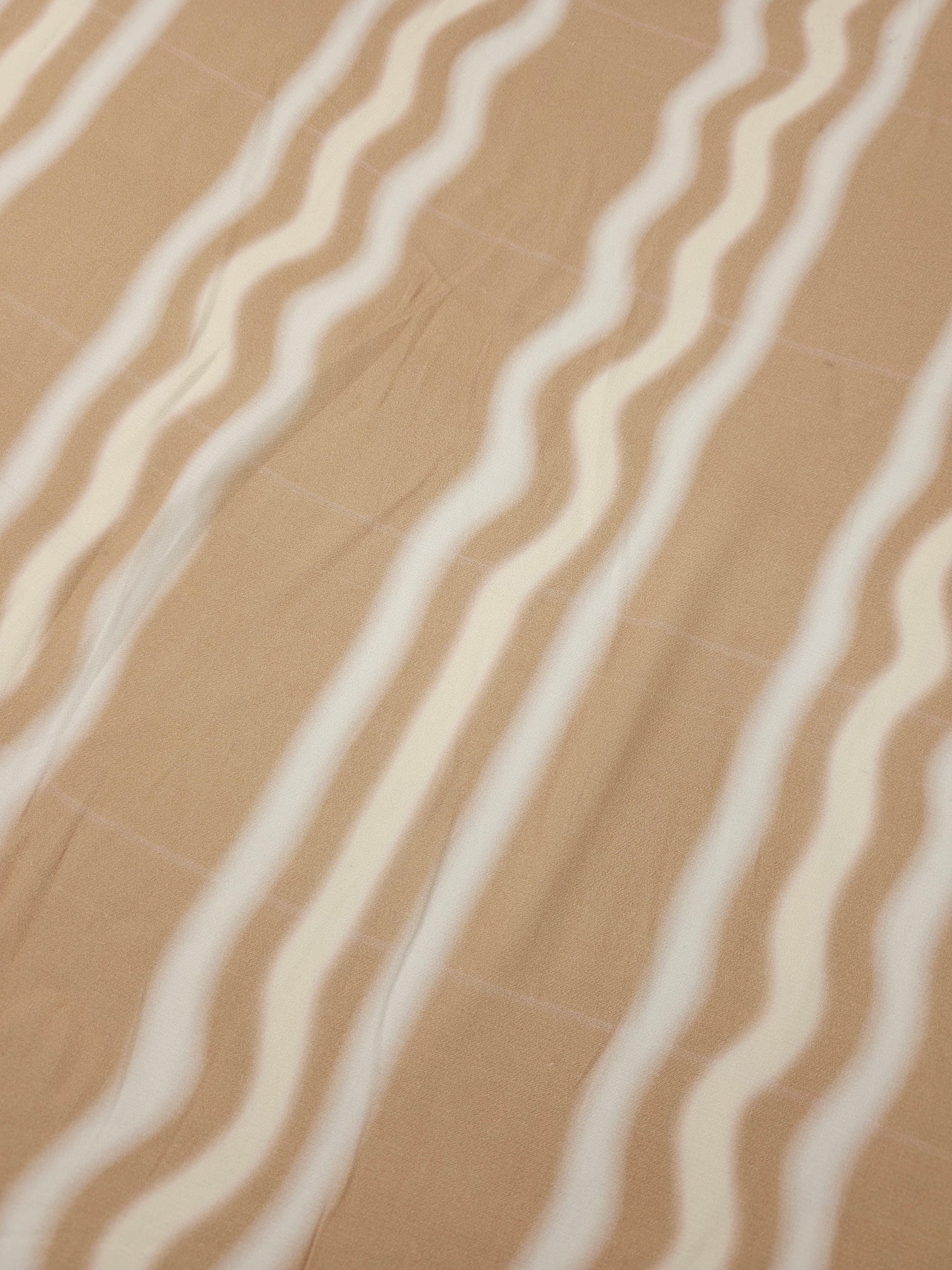 Sandy Blur Stripe Viscose Crepe *DEFECT*