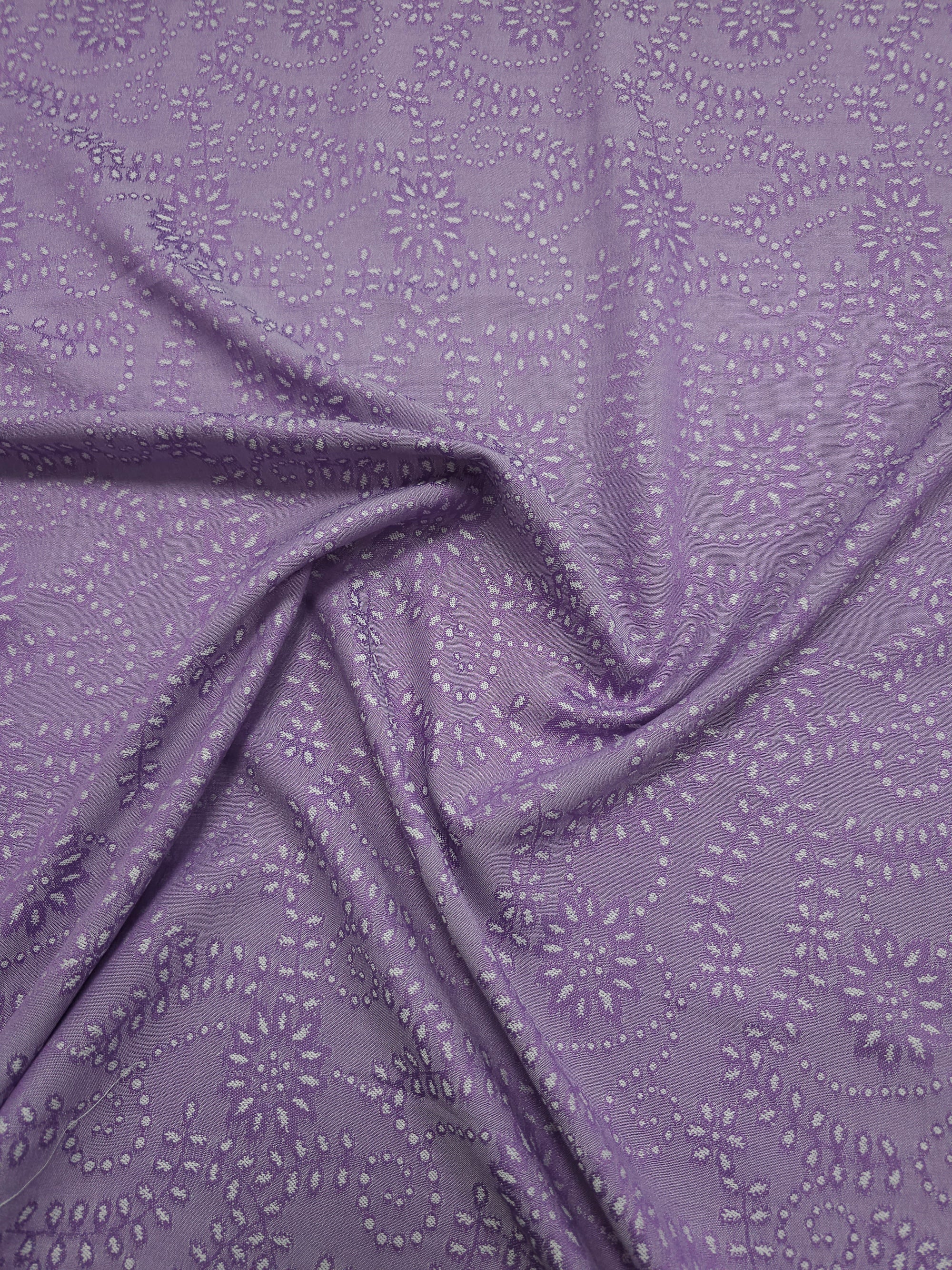 Light Purple Floral Spiral Poly