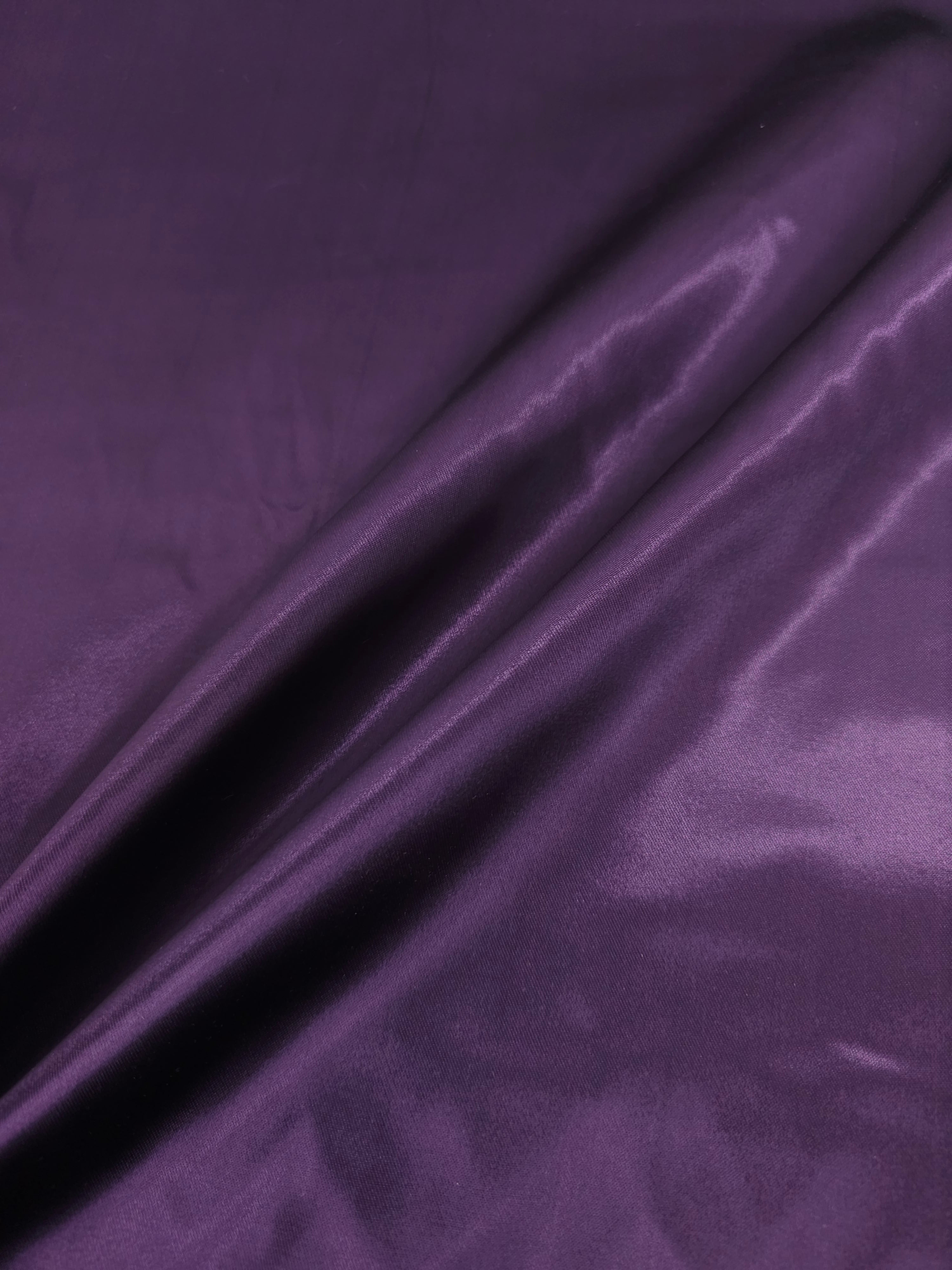 Midnight Purple Liquid Satin