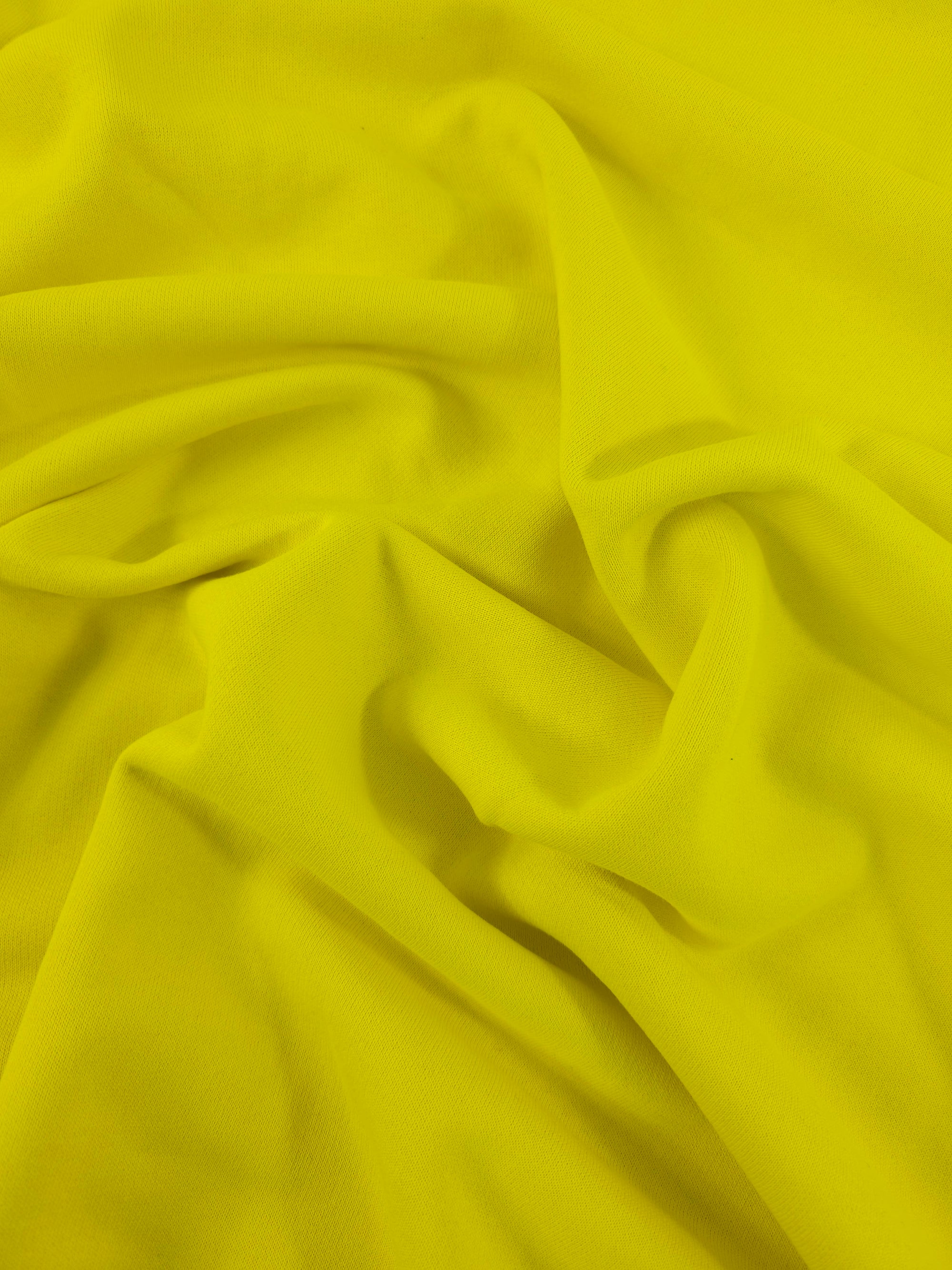 Yellow Fleece Backed Terry