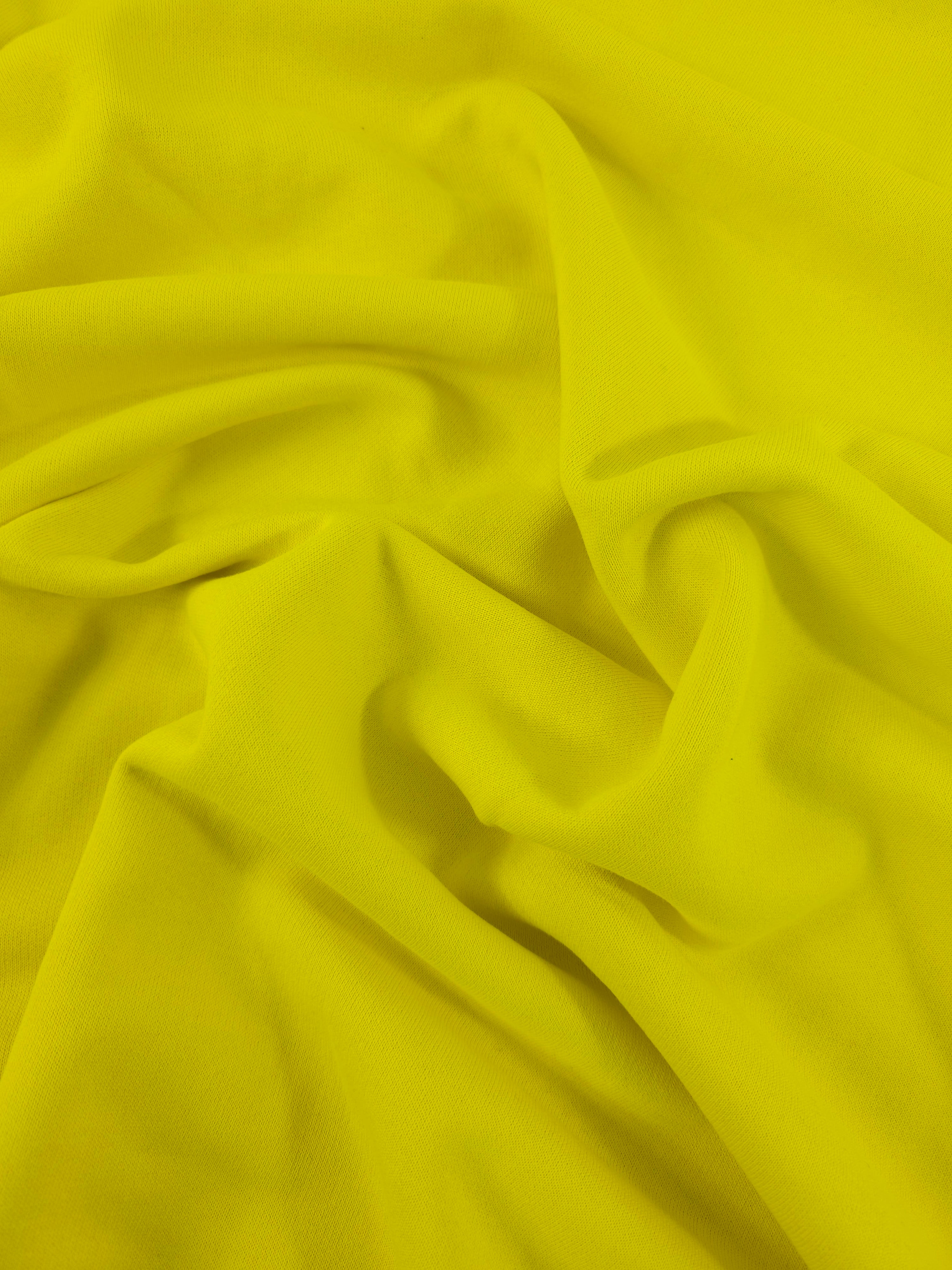 Yellow Fleece Backed Terry